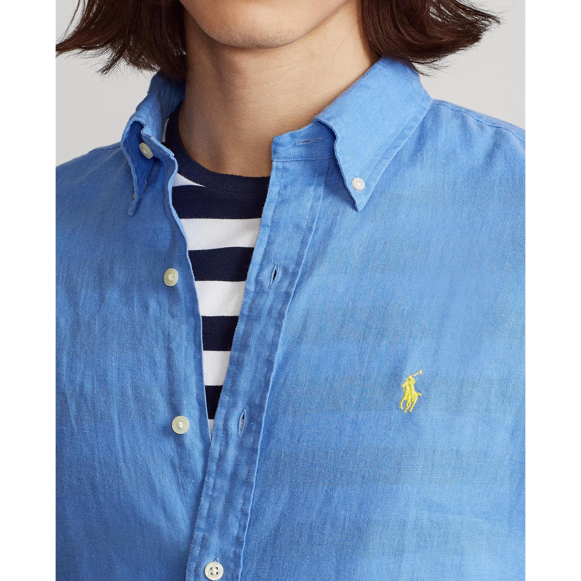 Polo Ralph Lauren Classic Fit Linen Shirt in Blue for Men Save 12 Lyst