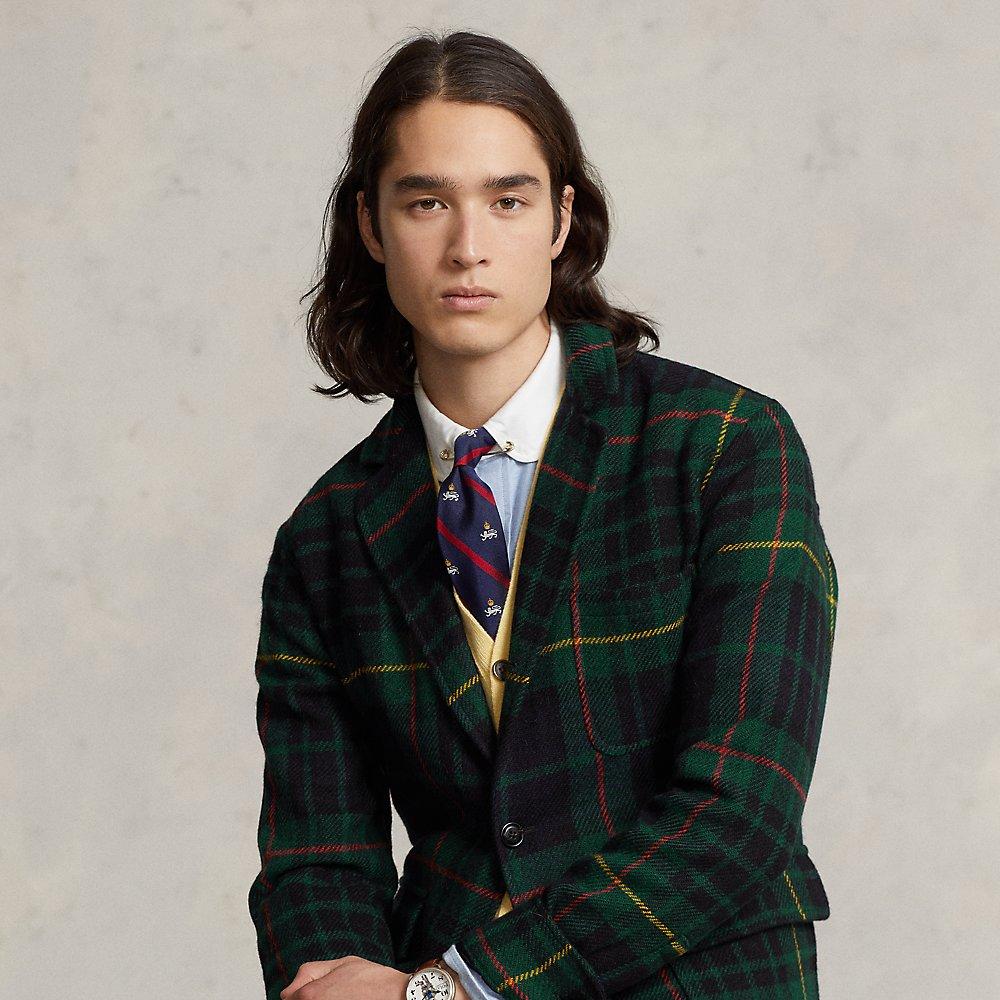 Ralph Lauren Plaid Wool Tweed Sport Coat in Green for Men Lyst