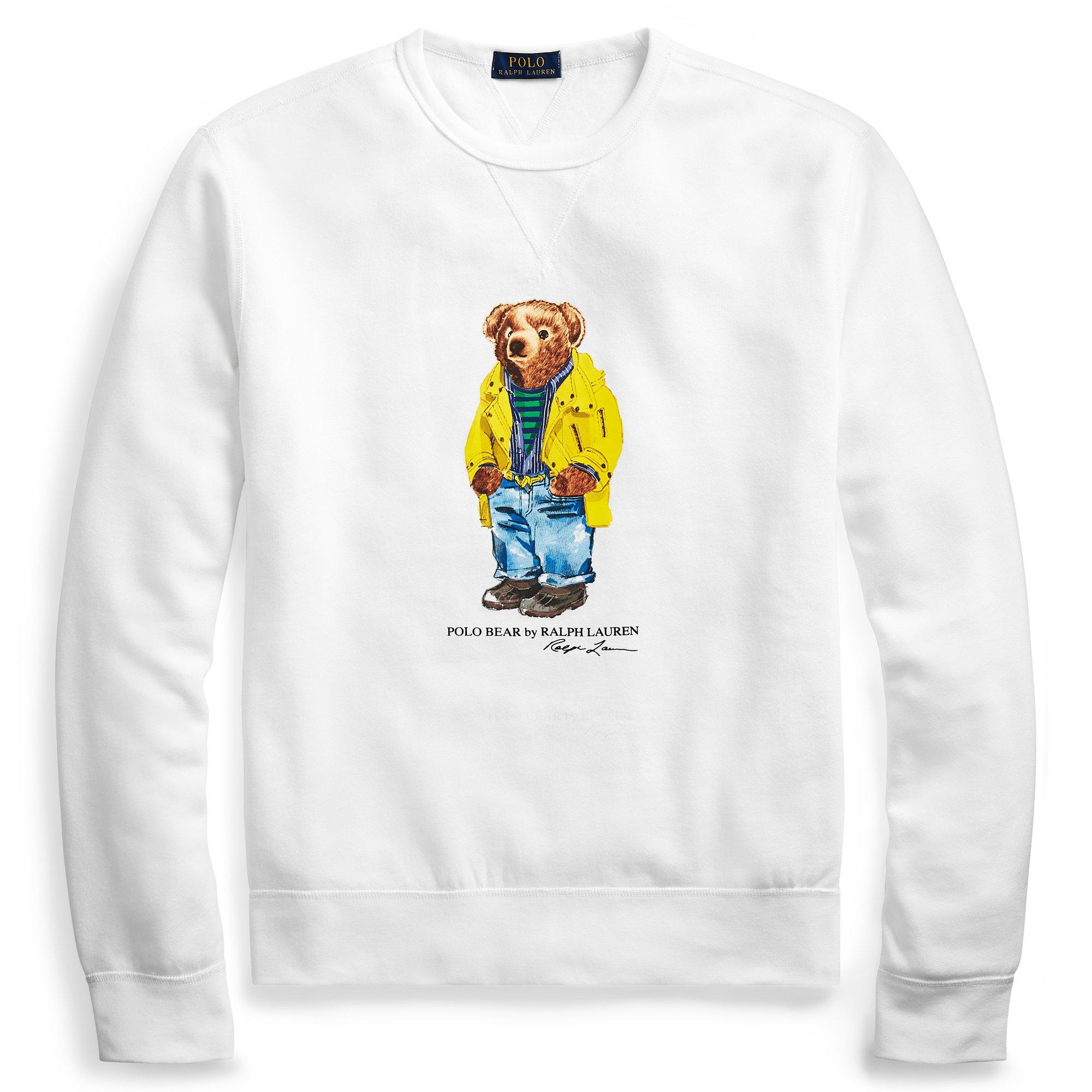 polo bear fleece sweatshirt