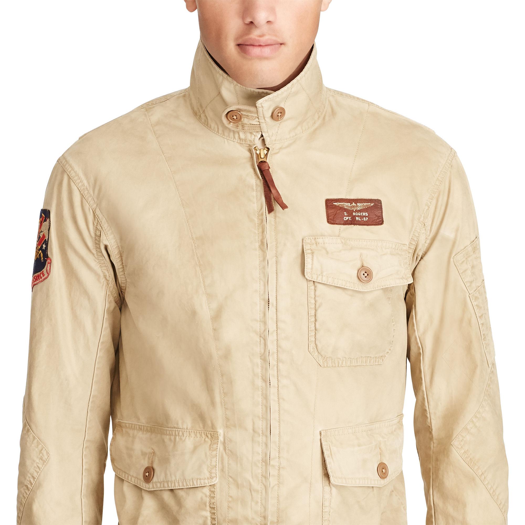 Lyst - Polo Ralph Lauren Cotton Twill Jacket in Natural 