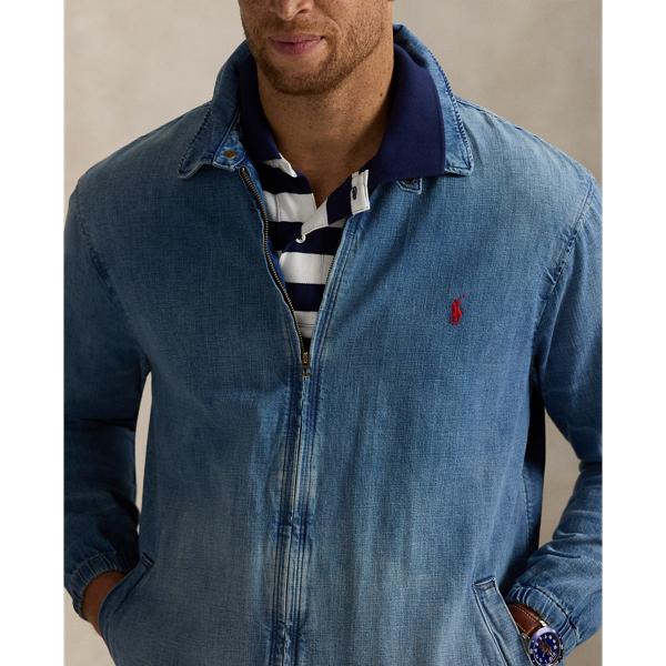 Polo bear denim windbreaker hot sale
