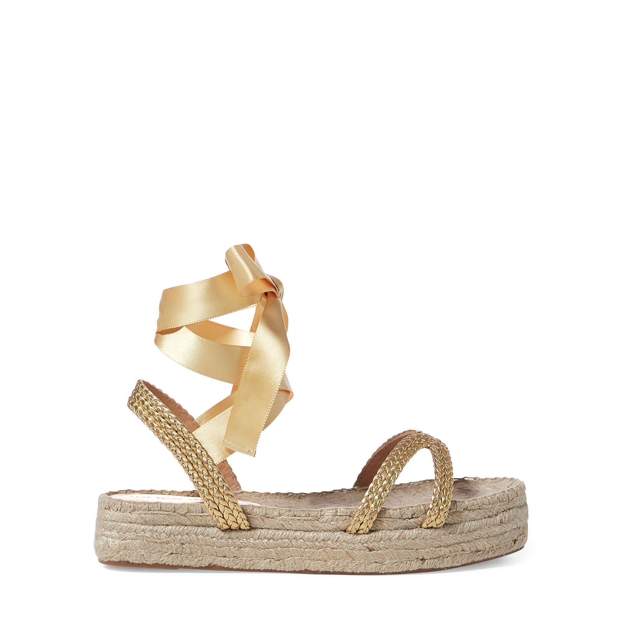 lauren lace up espadrille