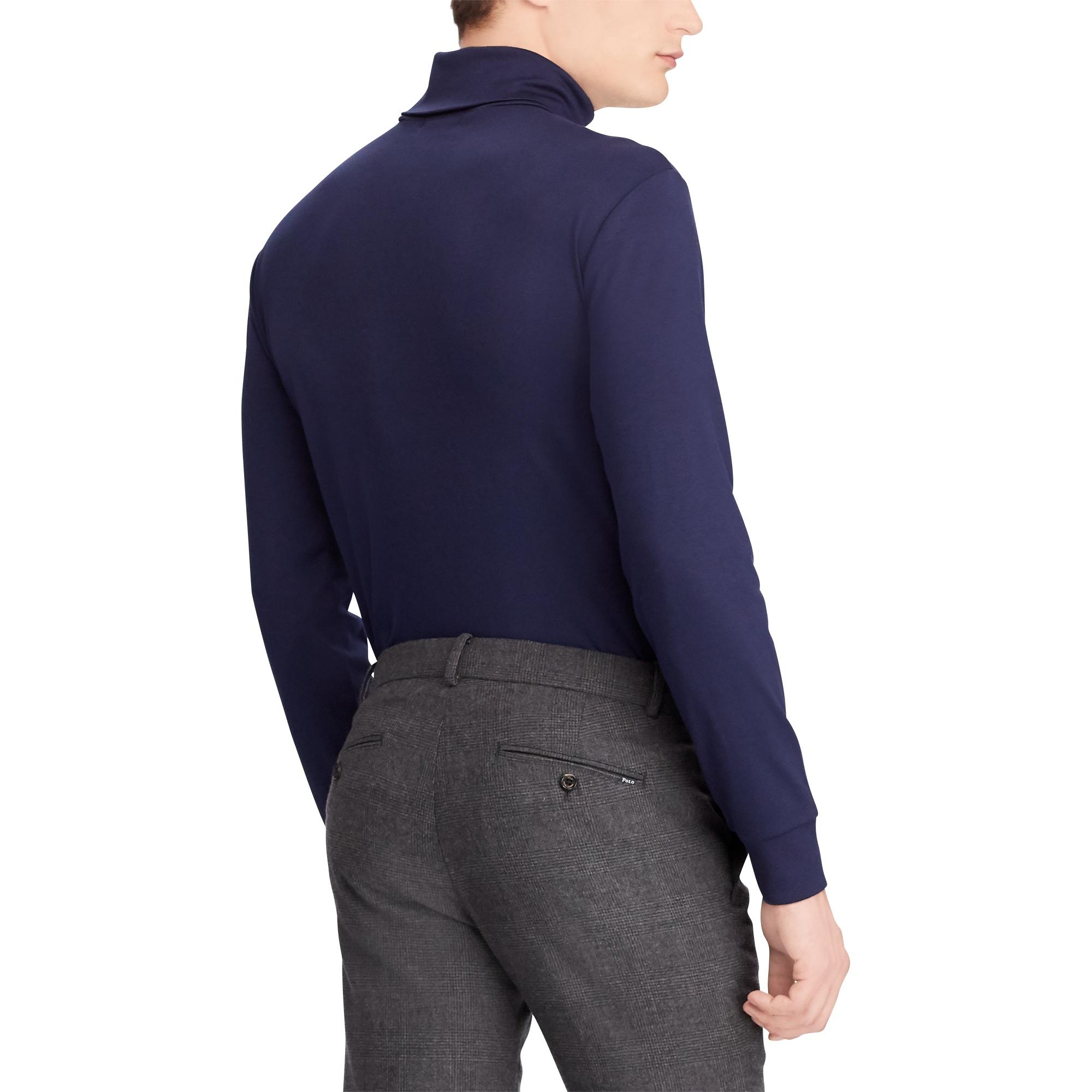 ralph lauren soft cotton turtleneck