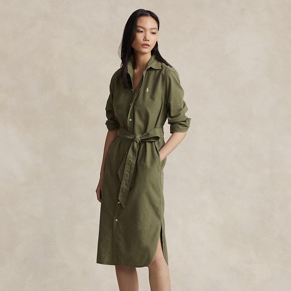 cotton oxford shirt dress ralph lauren Polo Ralph Lauren Women's Belted Oxford Sleeveless Shirtdress