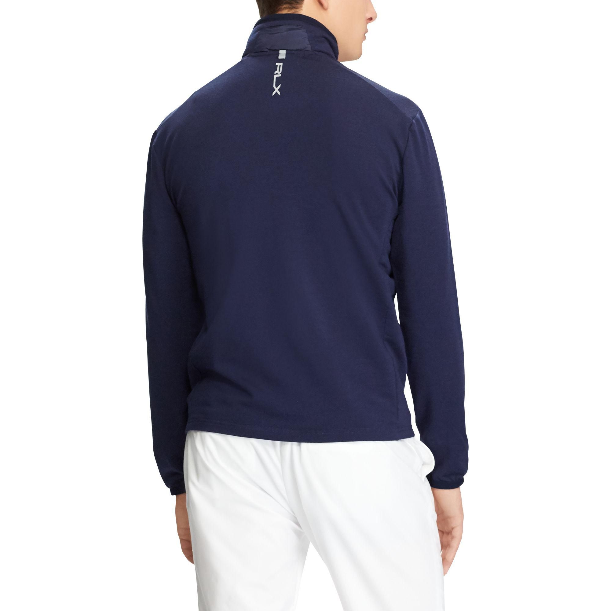 ralph lauren paneled stretch wool jacket