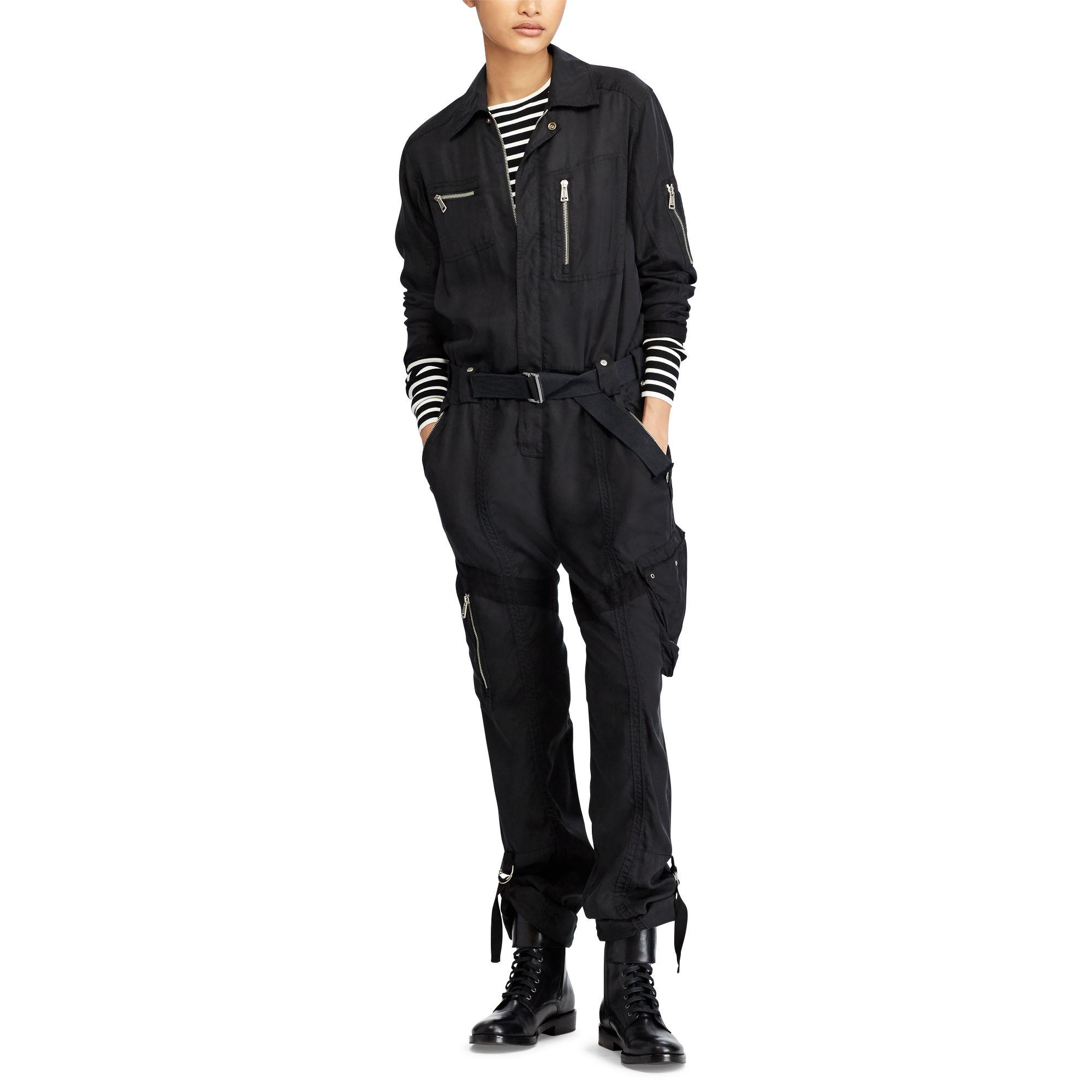 black polo jumpsuit