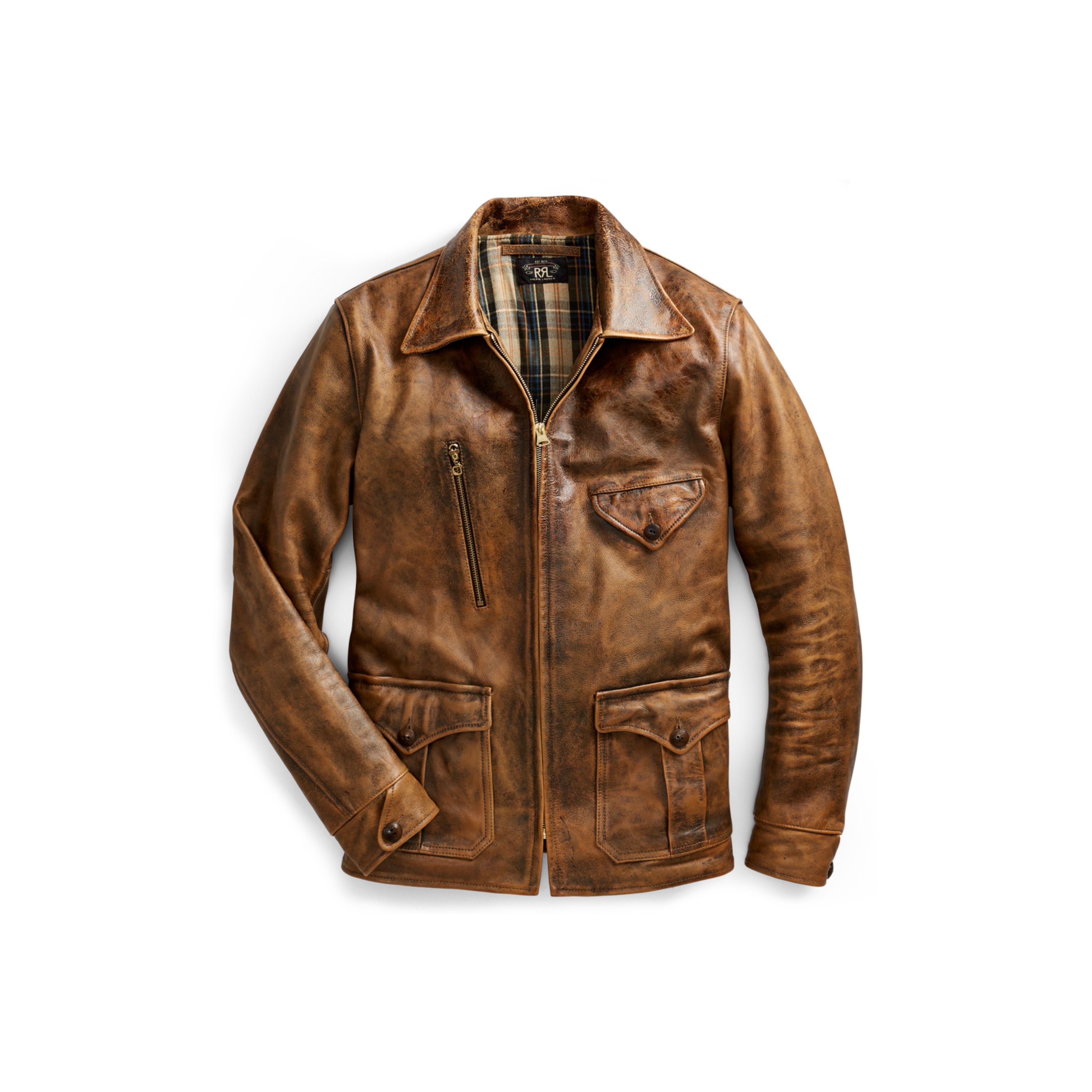 ralph lauren newsboy leather jacket