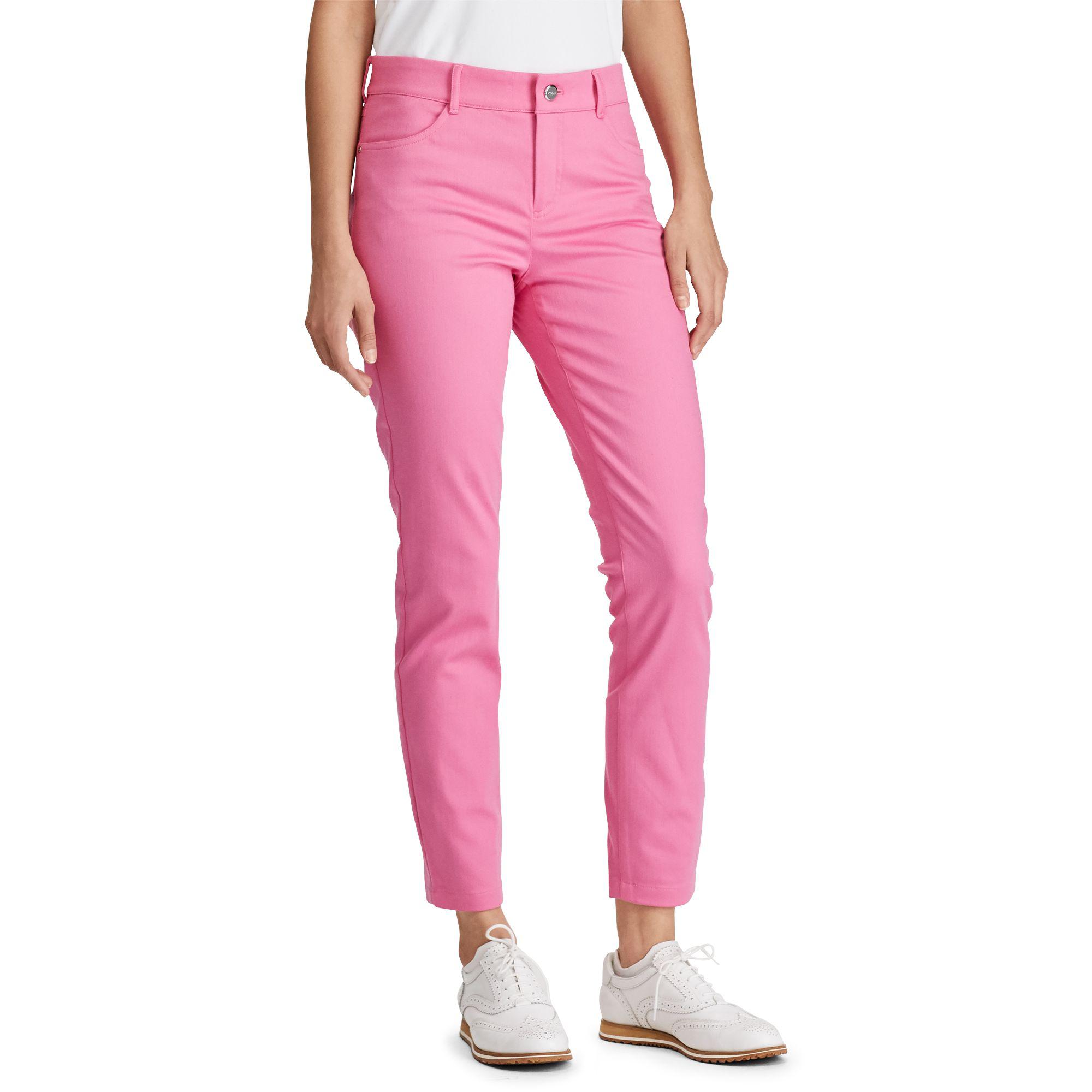 Ralph Lauren Golf Denim Stretch Twill Golf Pant in Pink - Lyst