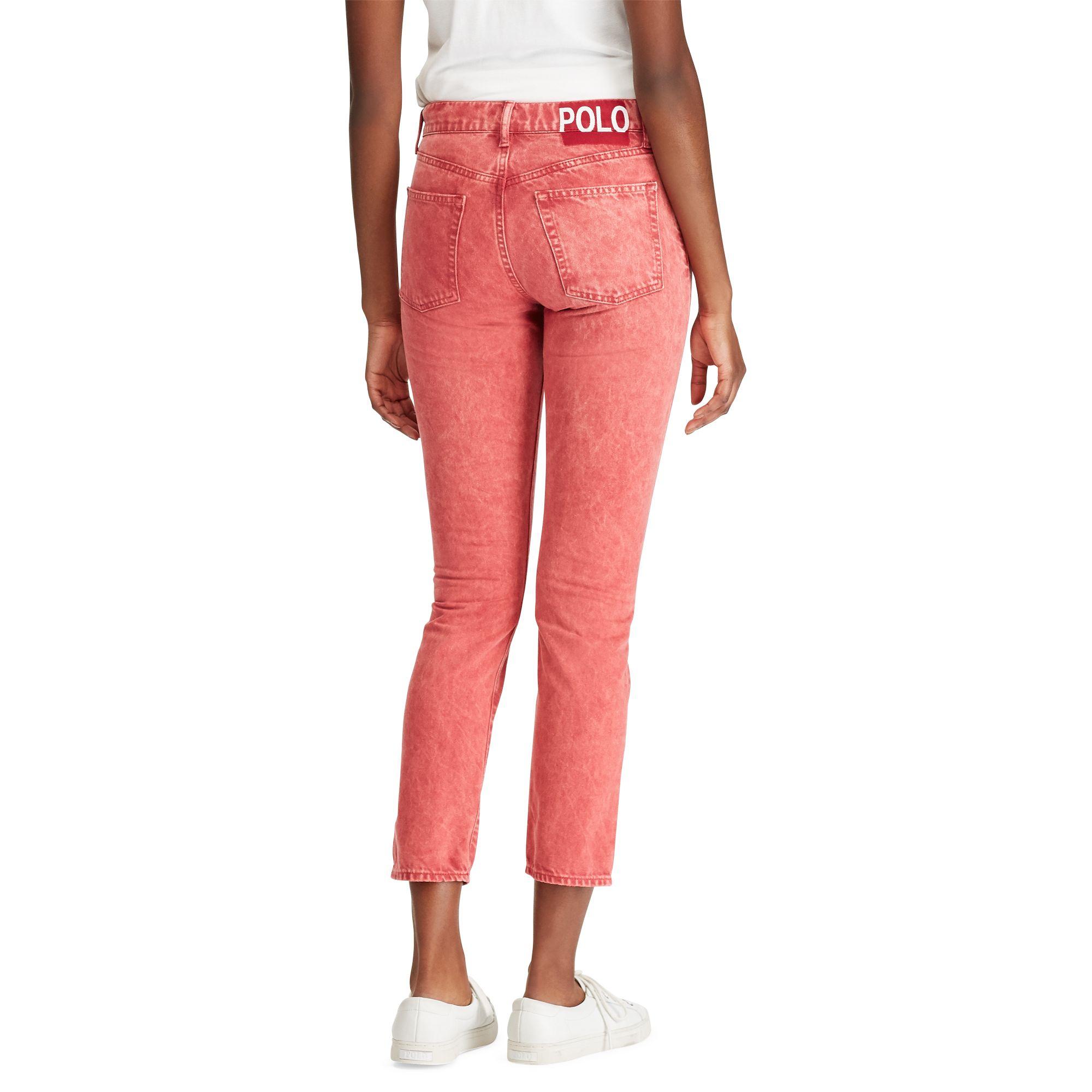 ralph lauren red jeans