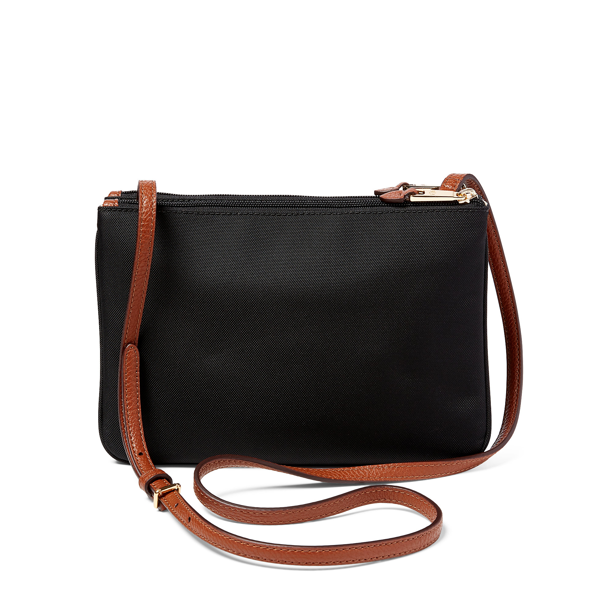 Ralph Lauren Synthetic Nylon Tara Crossbody Bag in Black - Lyst
