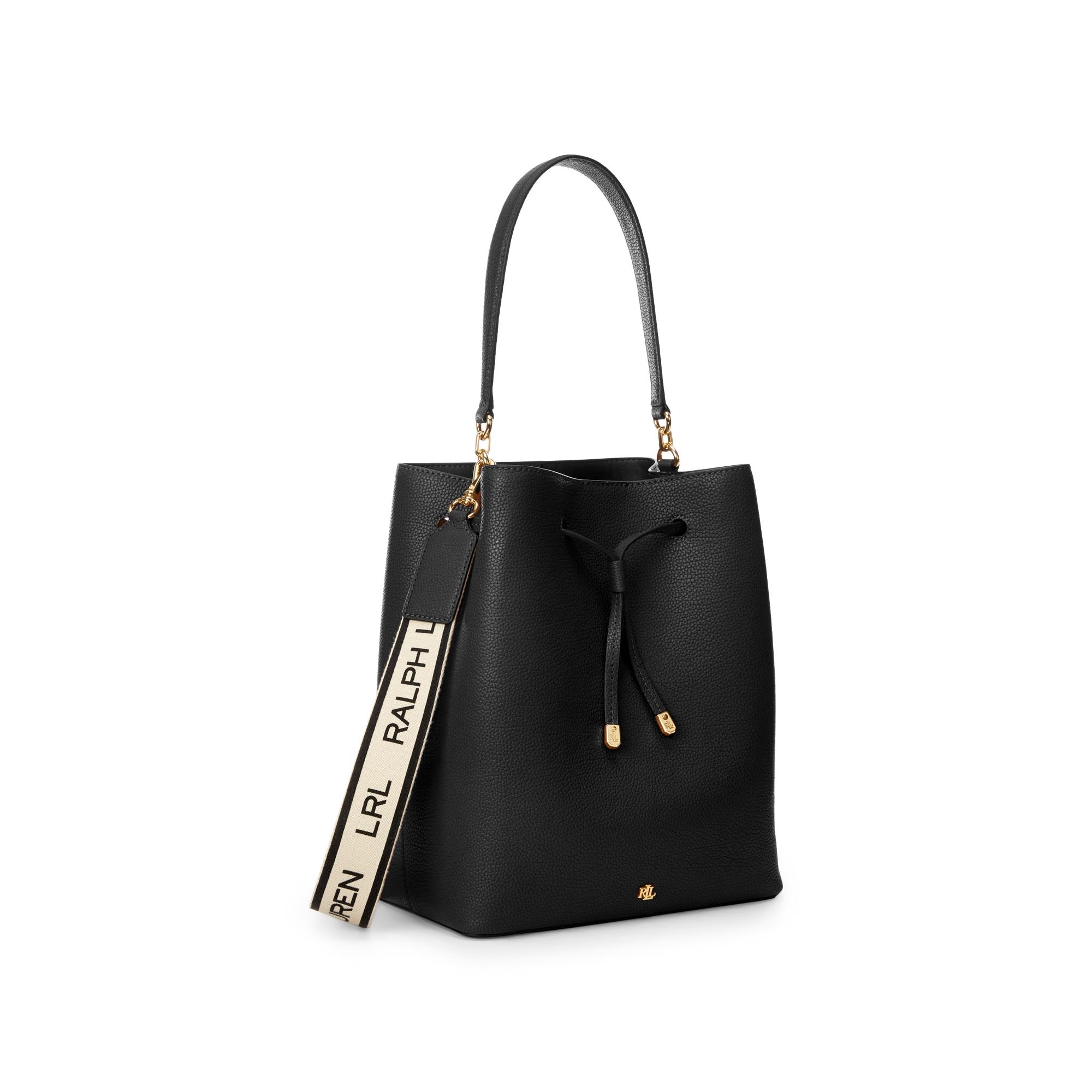 Ralph Lauren Ralph Lauren Large Logo Debby Drawstring Bag in Black | Lyst