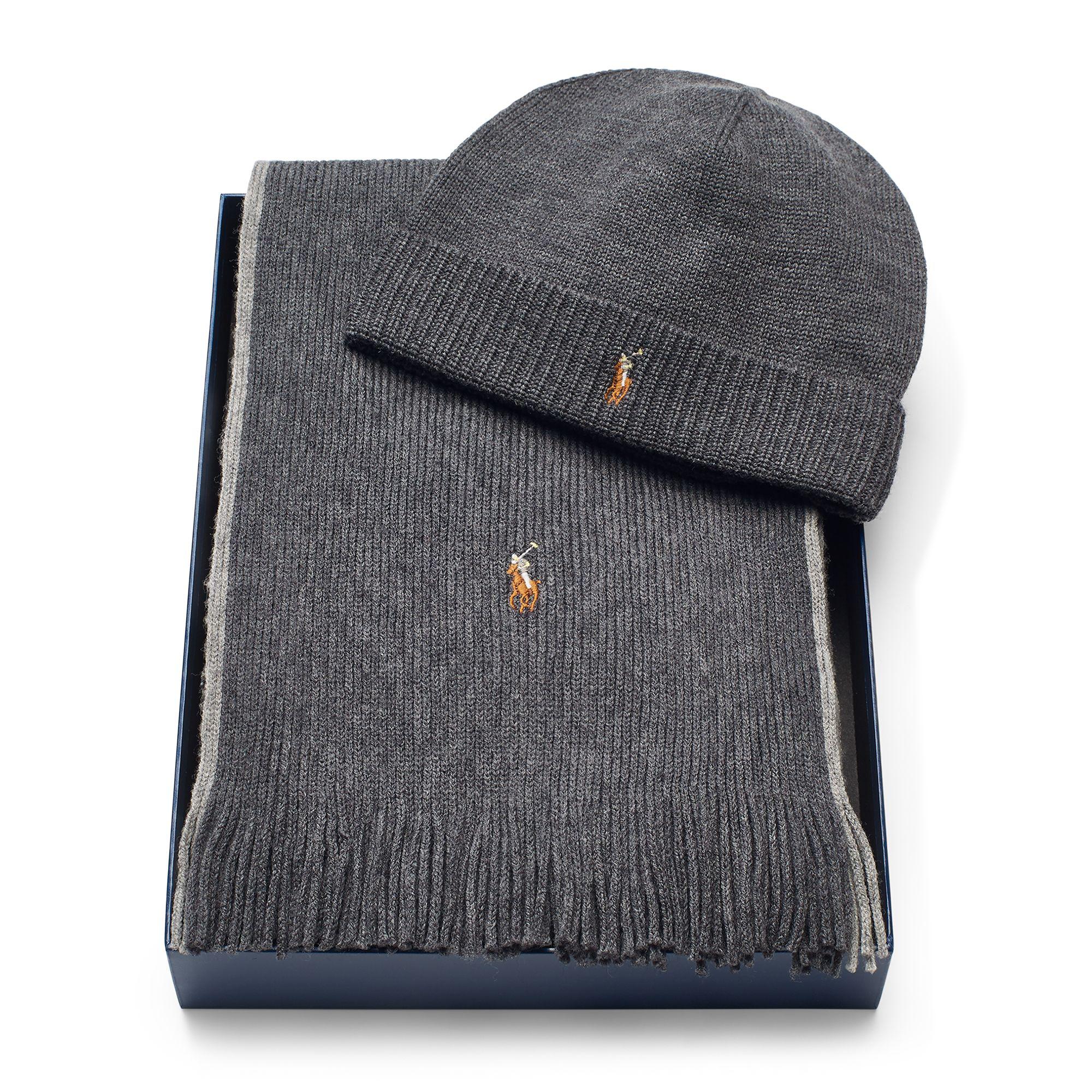 ralph lauren hat and scarf gift set