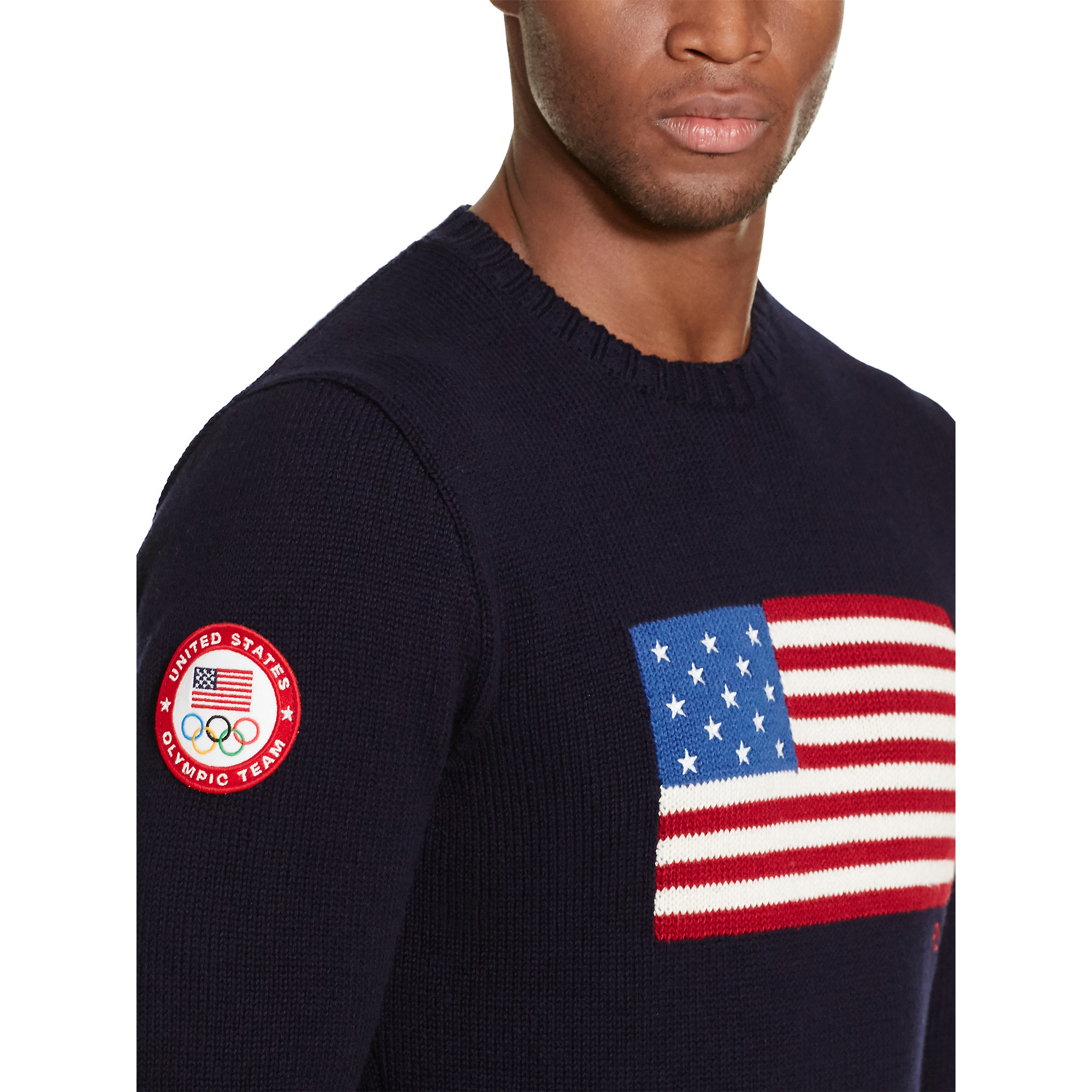 Polo Ralph Lauren Team Usa Flag Cotton Sweater in Blue for Men Lyst
