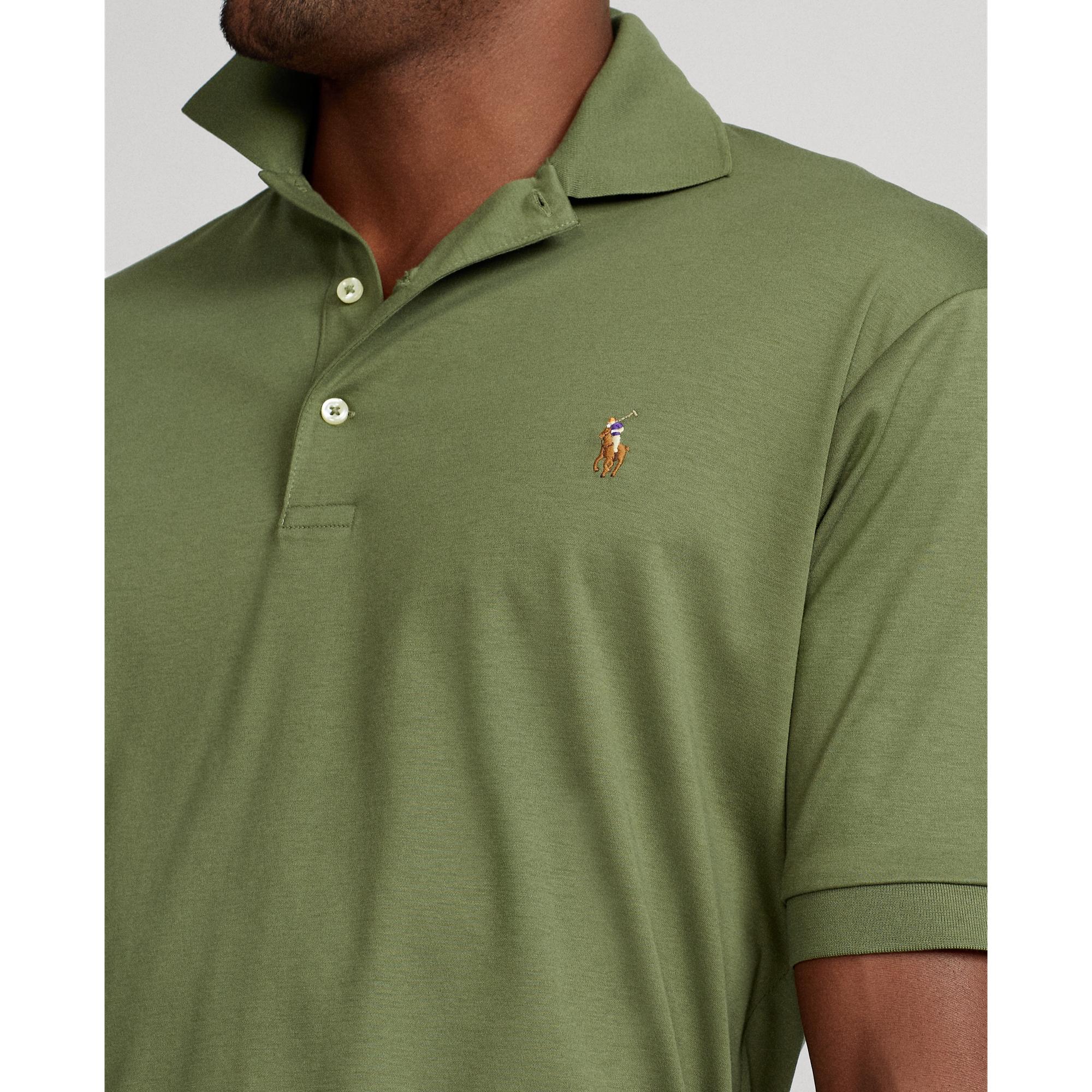 Ralph Lauren Ralph Lauren Soft Cotton Polo Shirt in Green for Men | Lyst