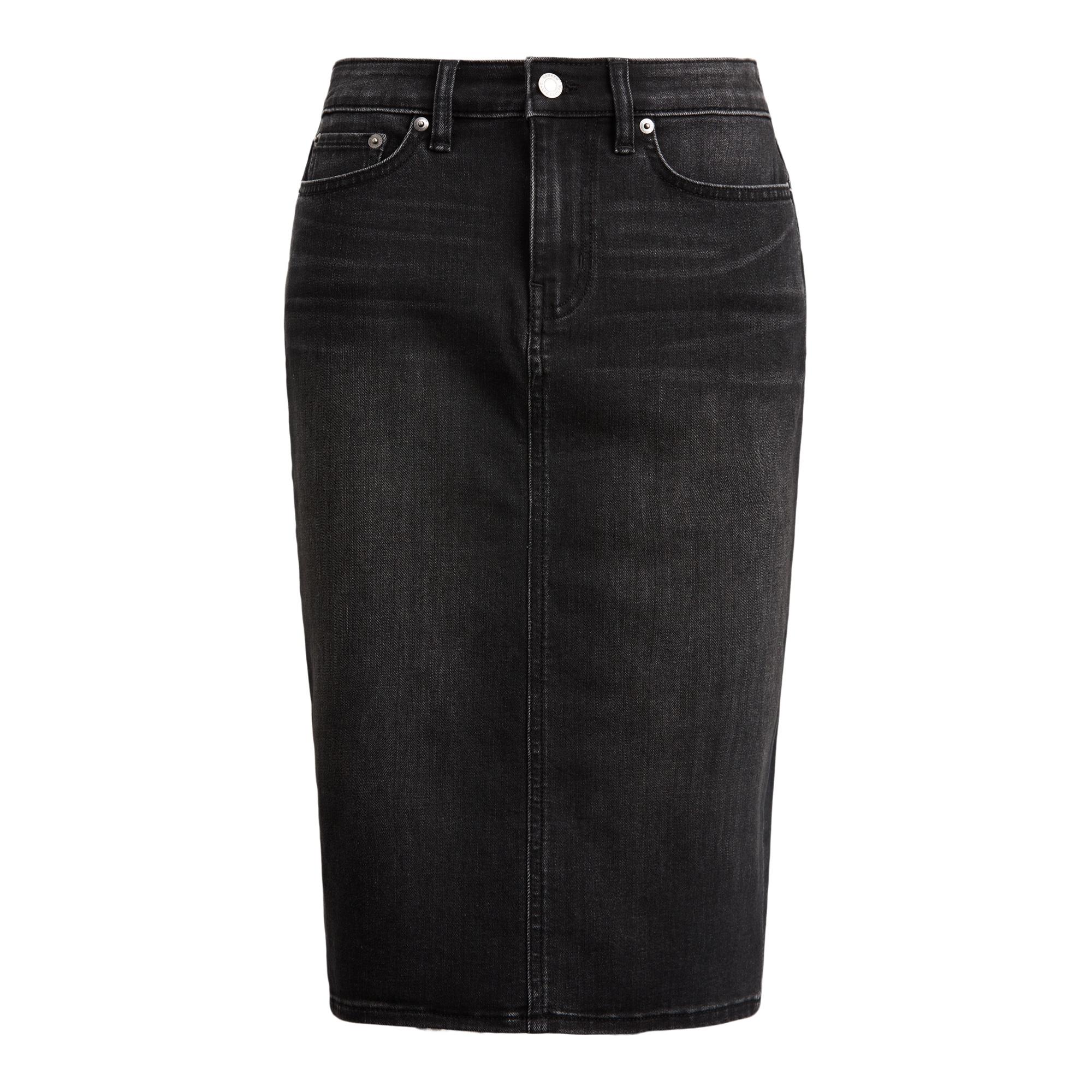 Ralph Lauren Denim Skirt in Black - Save 67% - Lyst