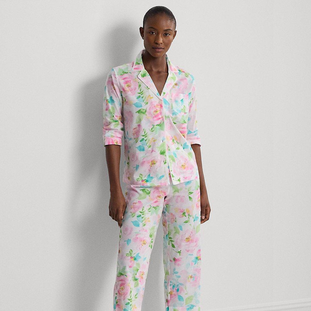 Ralph Lauren Ralph Lauren Floral Cotton blend Lawn Capri Sleep Set Lyst UK