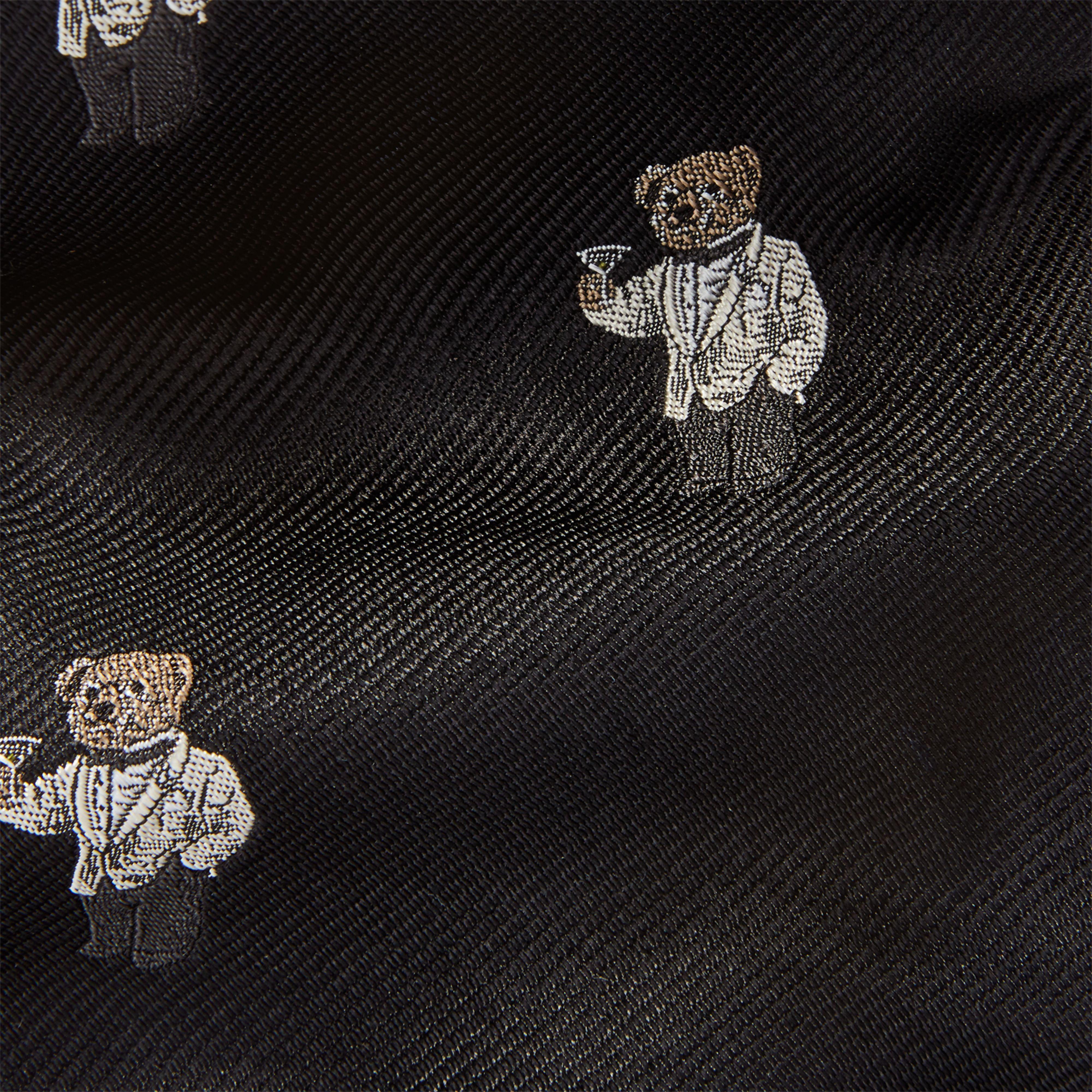 Polo Ralph Lauren Martini Bear Silk Narrow Tie in Black for Men - Lyst