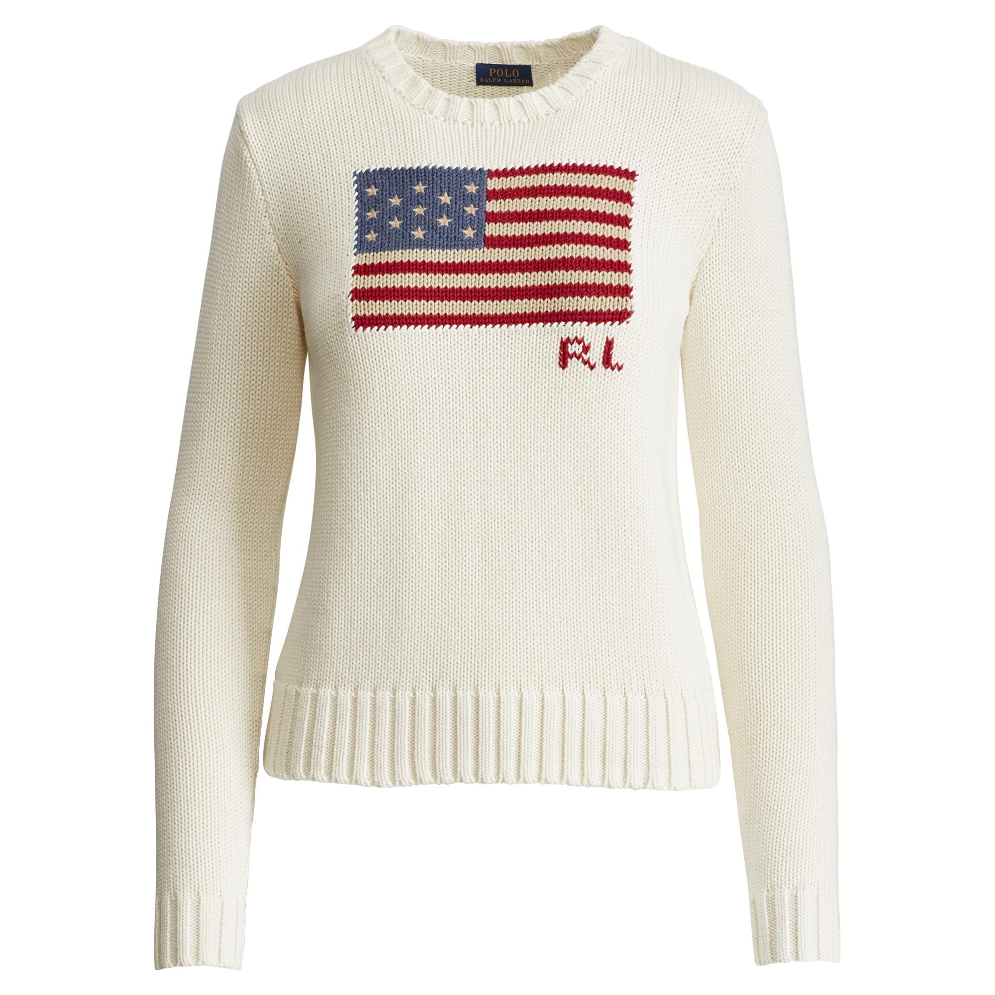 Polo Ralph Lauren Flag Cotton Crewneck in | Lyst