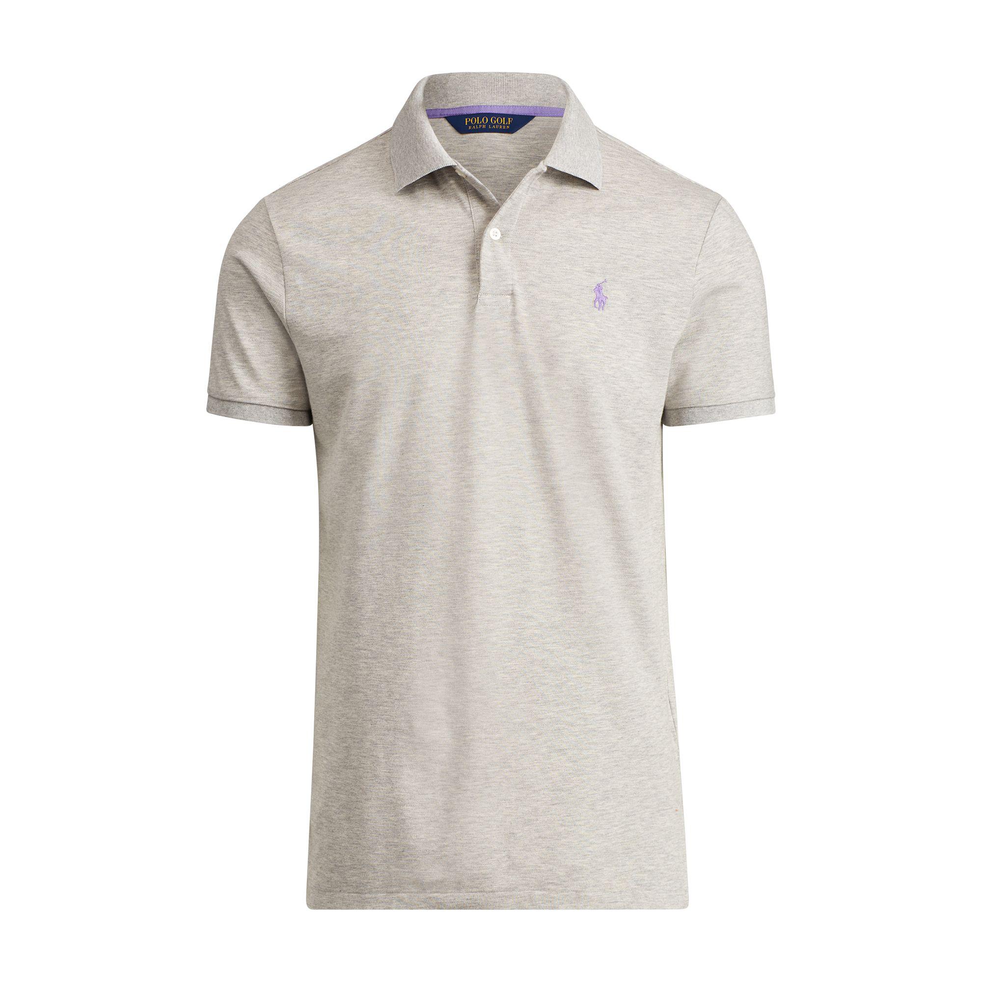 custom slim stretch mesh polo
