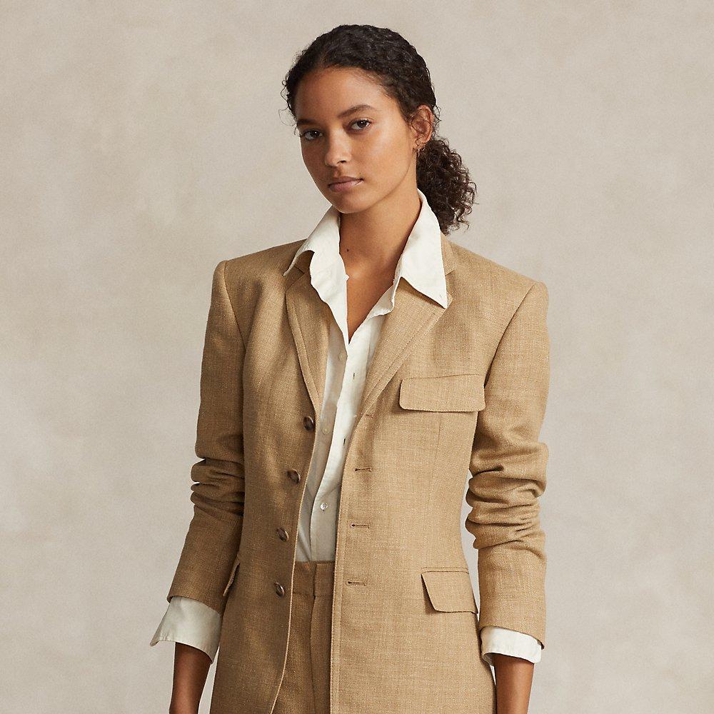 Polo Ralph Lauren linen single-breasted blazer - Yellow