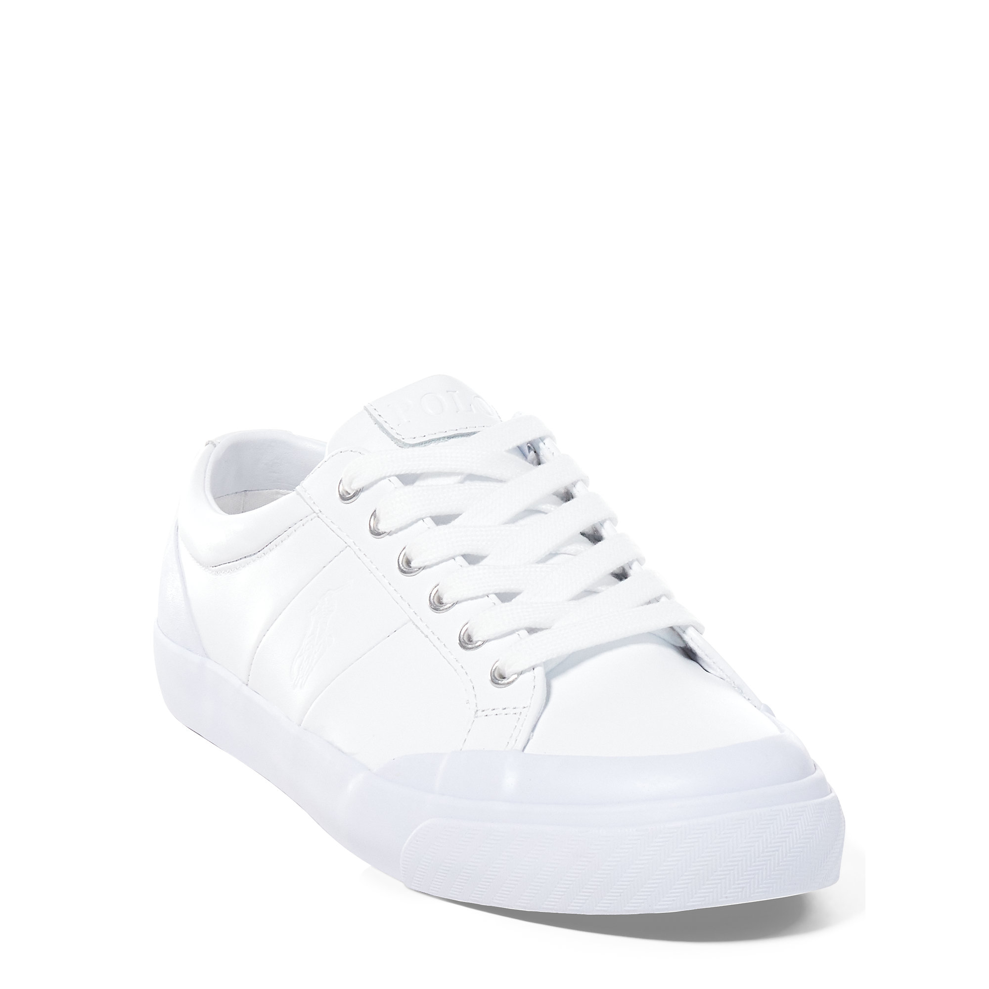 Lyst - Polo Ralph Lauren Ian Nappa Leather Sneaker in White for Men
