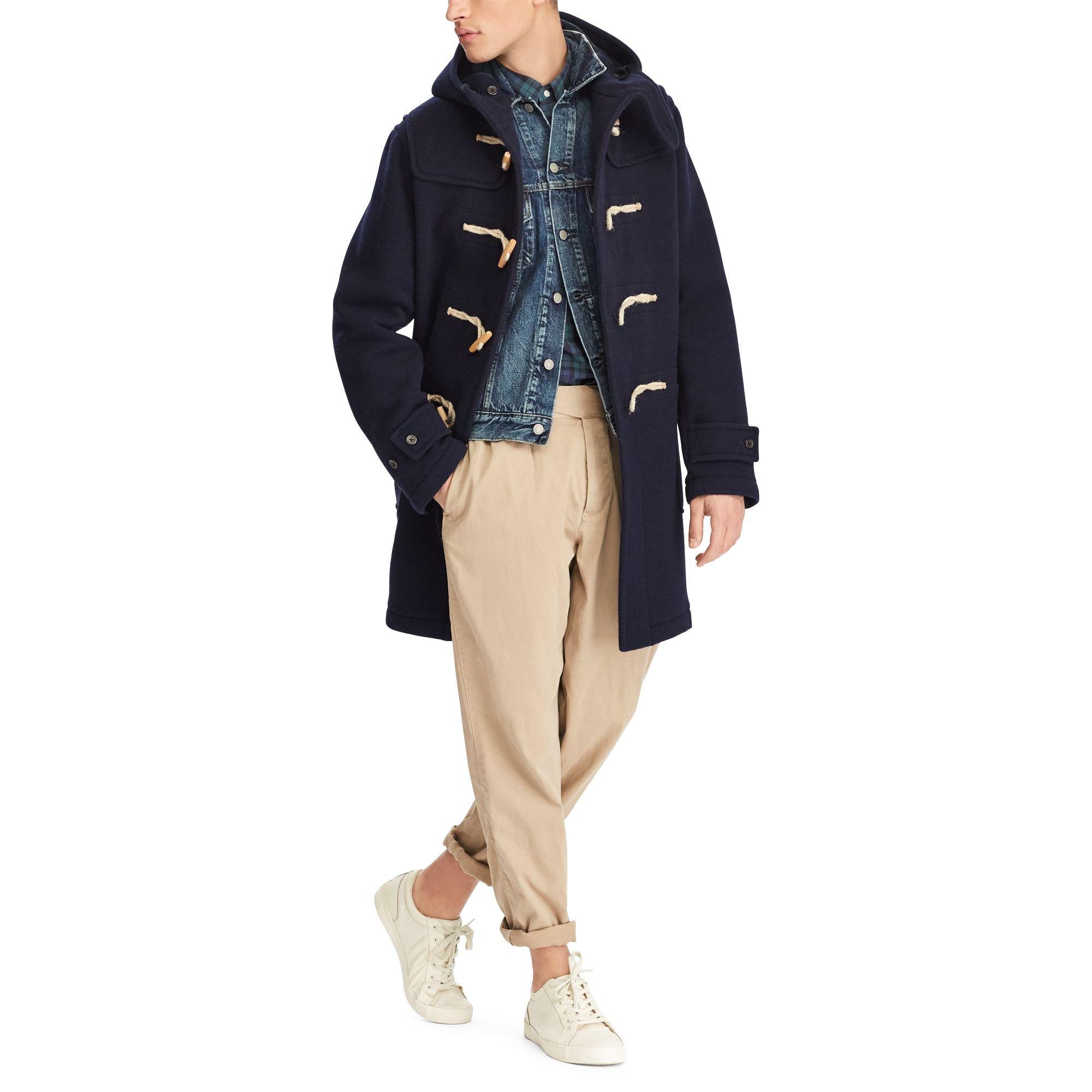 Duffle-coat en laine Polo Ralph Lauren pour homme en coloris Bleu | Lyst