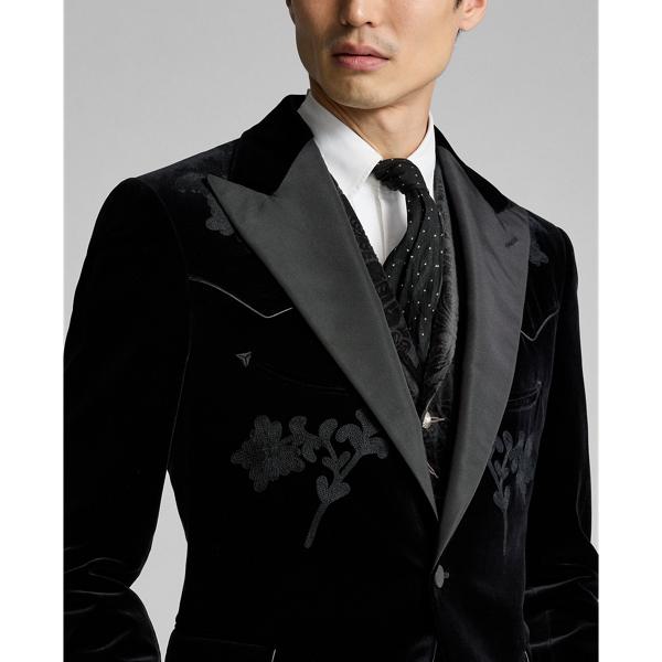 Ralph Lauren Embroidered Velvet Western Tuxedo Jacket in Ralph Lauren Embroidered Velvet Western Tuxedo Jacket in