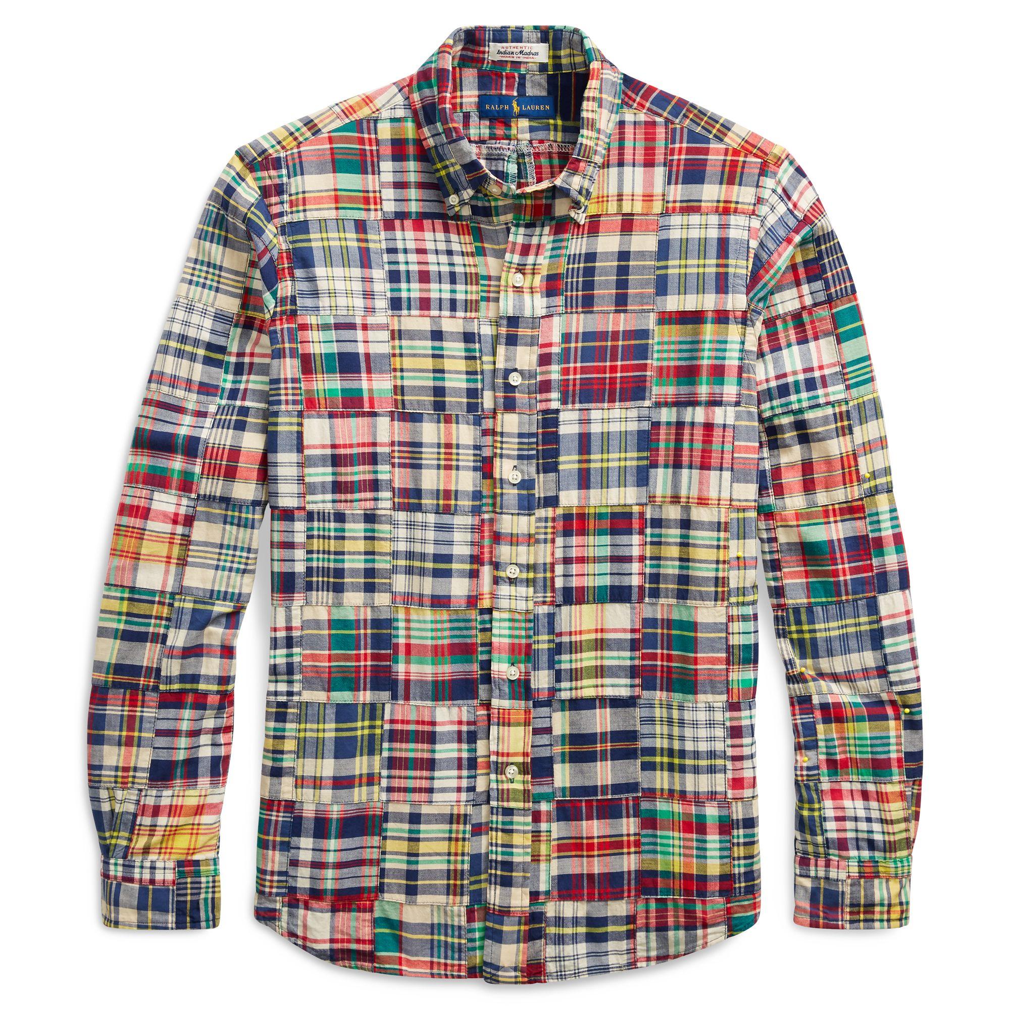 polo ralph lauren classic fit madras shirt