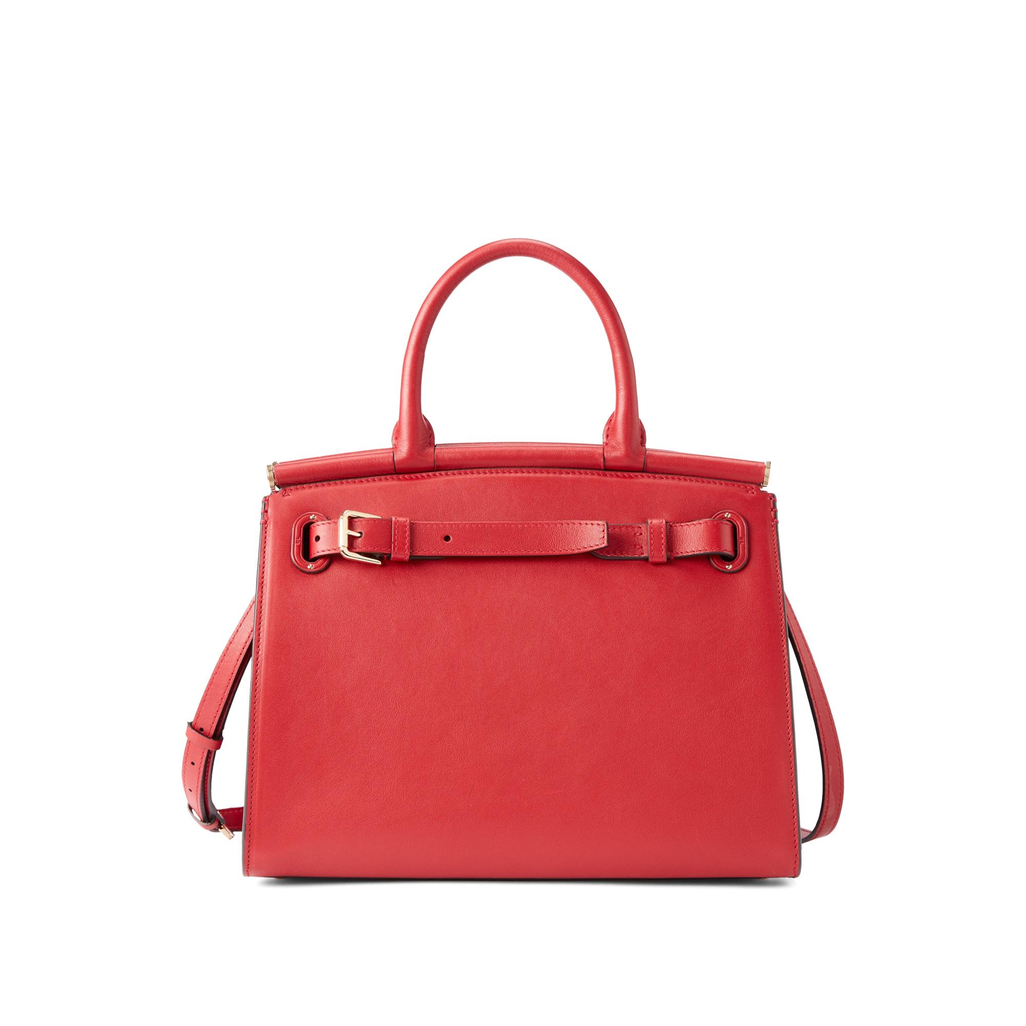 Ralph Lauren Leather Calfskin Medium Rl50 Handbag in Deep Red (Red ...