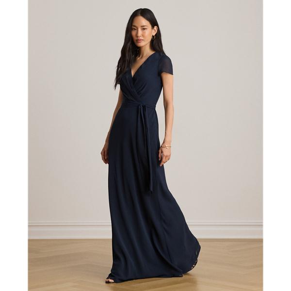 puff sleeve maxi dress formal Linen Maxi Dress with Puff Sleeves main image 0