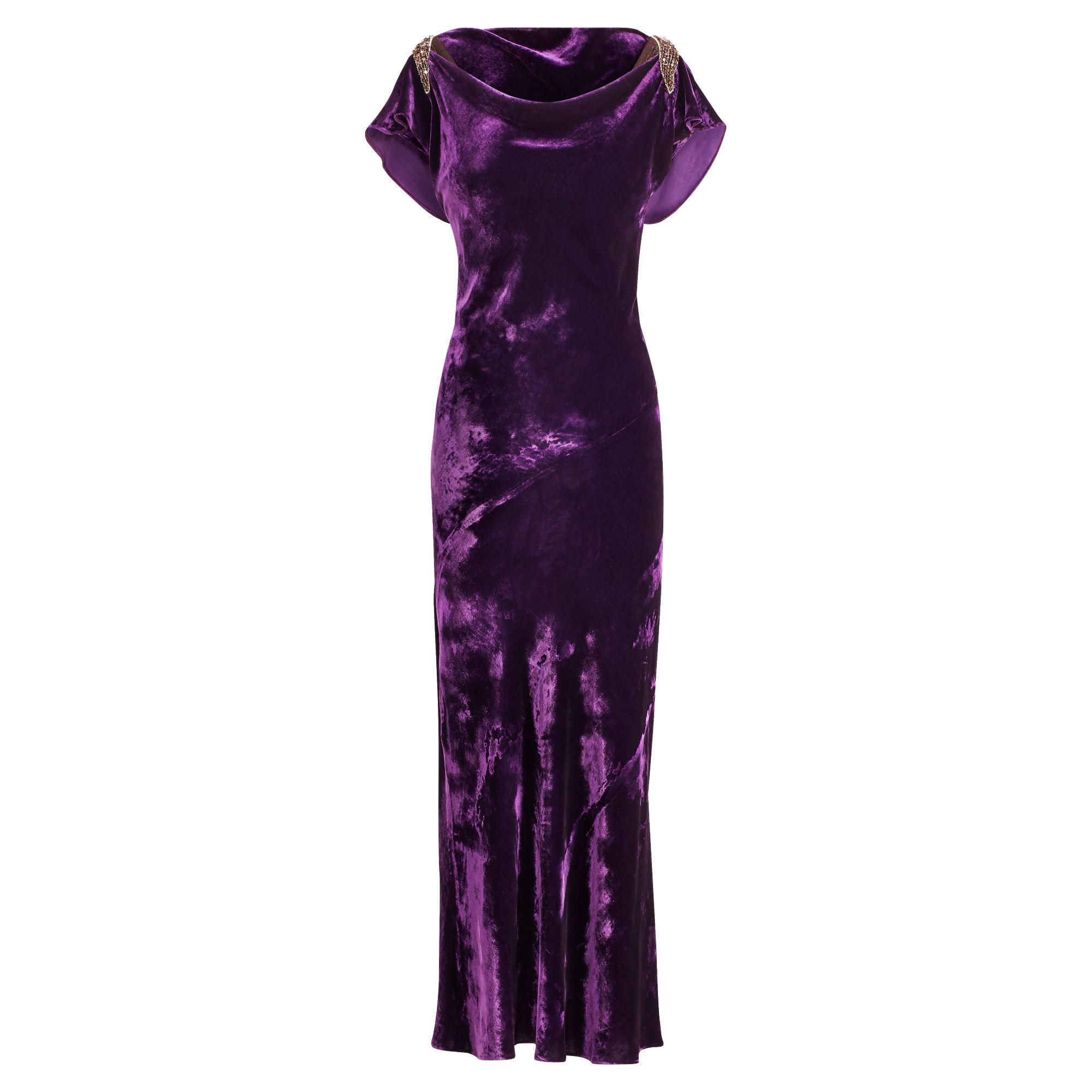ralph lauren purple velvet dress