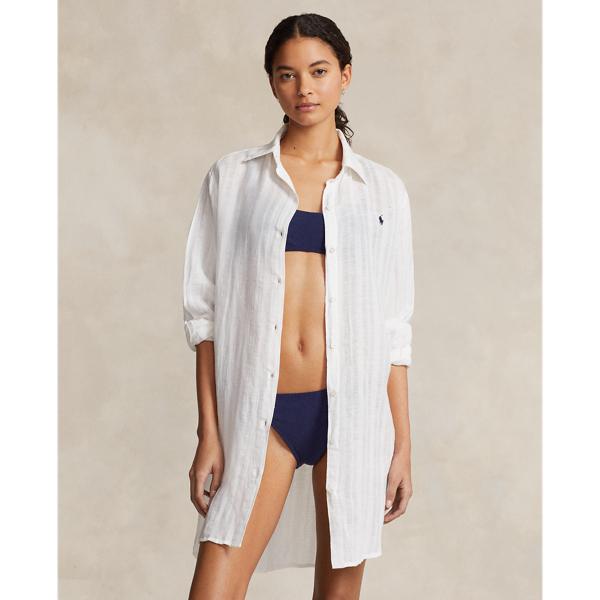 Copricostume Calzedonia Camicia In Lino Calzedonia Lino Donna