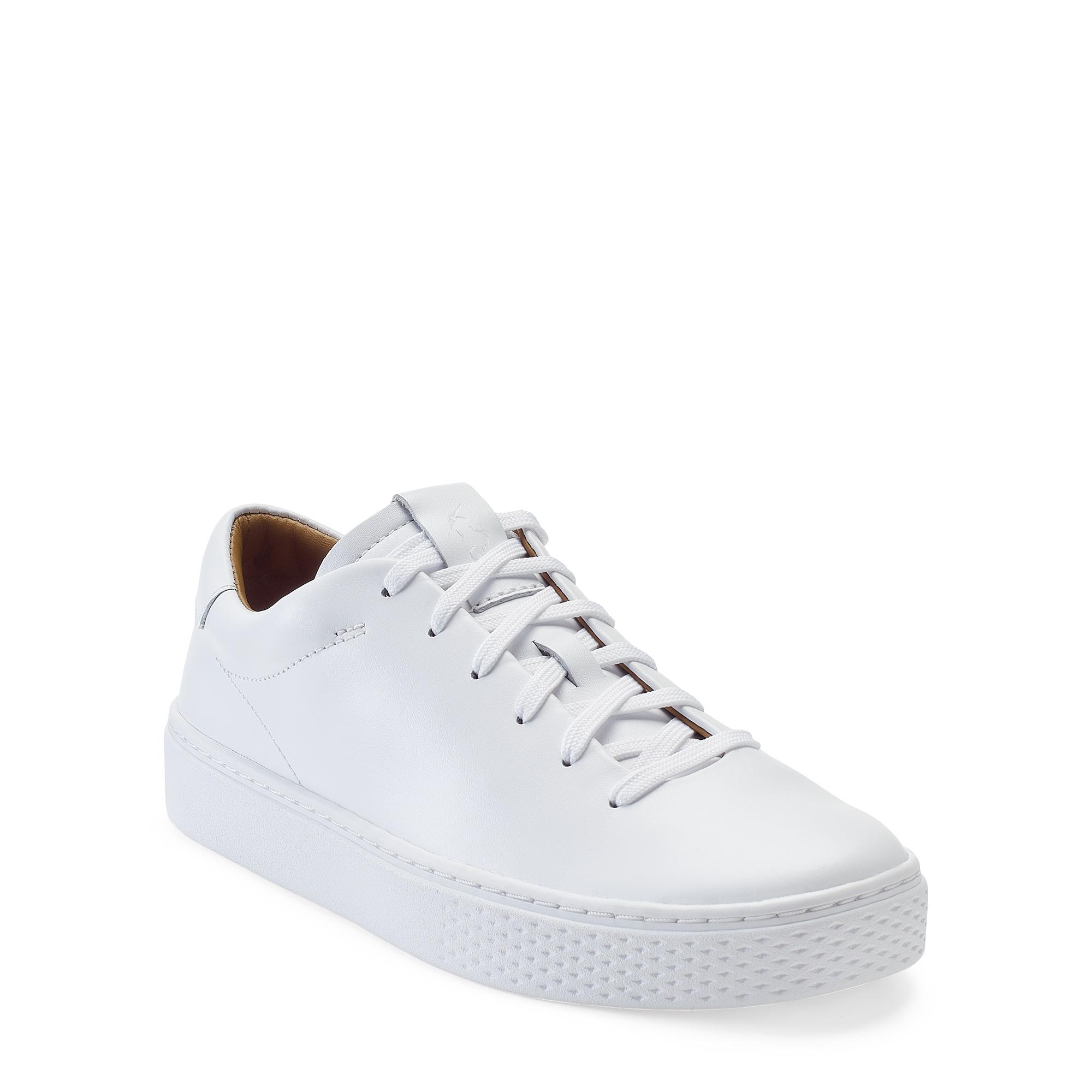 Ralph Lauren Court 125 Leather Sneaker in White | Lyst UK