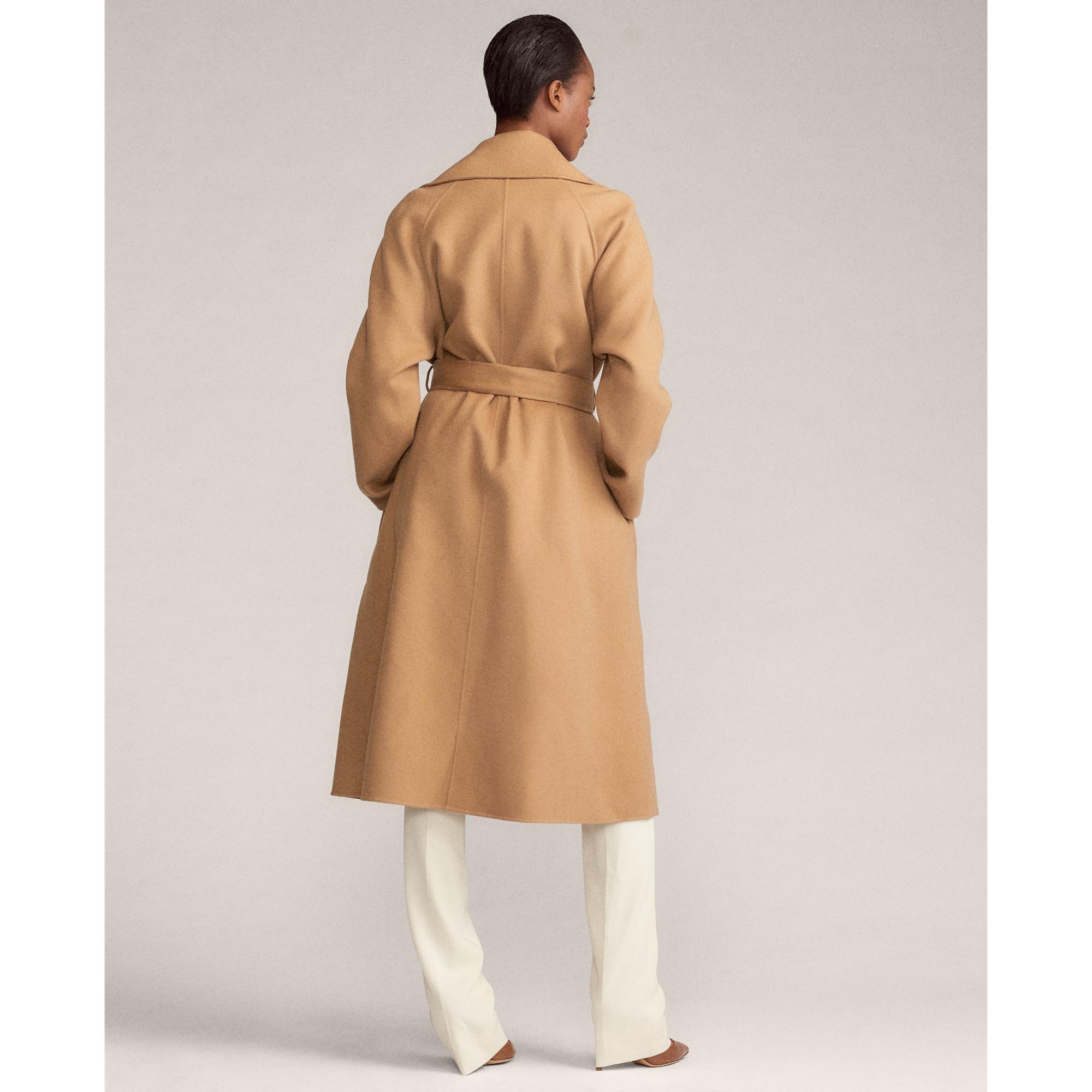 ralph lauren wrap coat camel