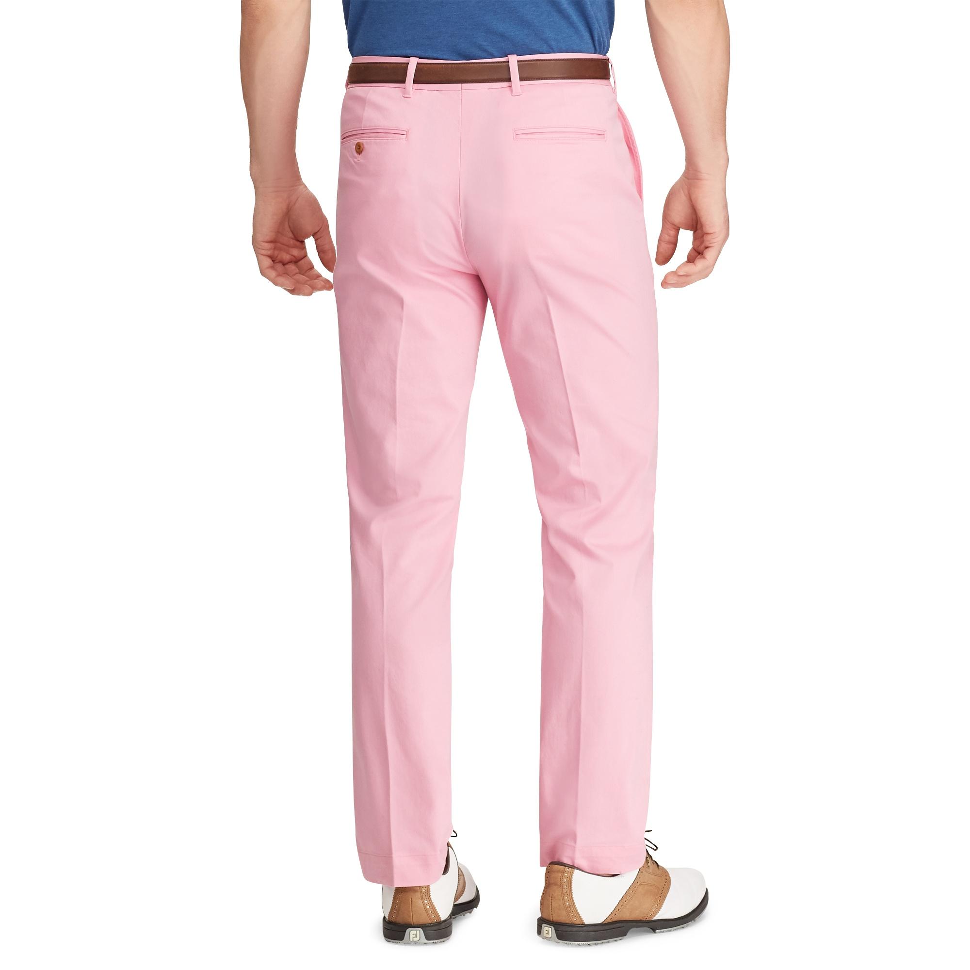 Ralph Lauren Cotton Tailored Fit Stretch Golf Pant in Pink Flamingo (Pink)  for Men - Lyst