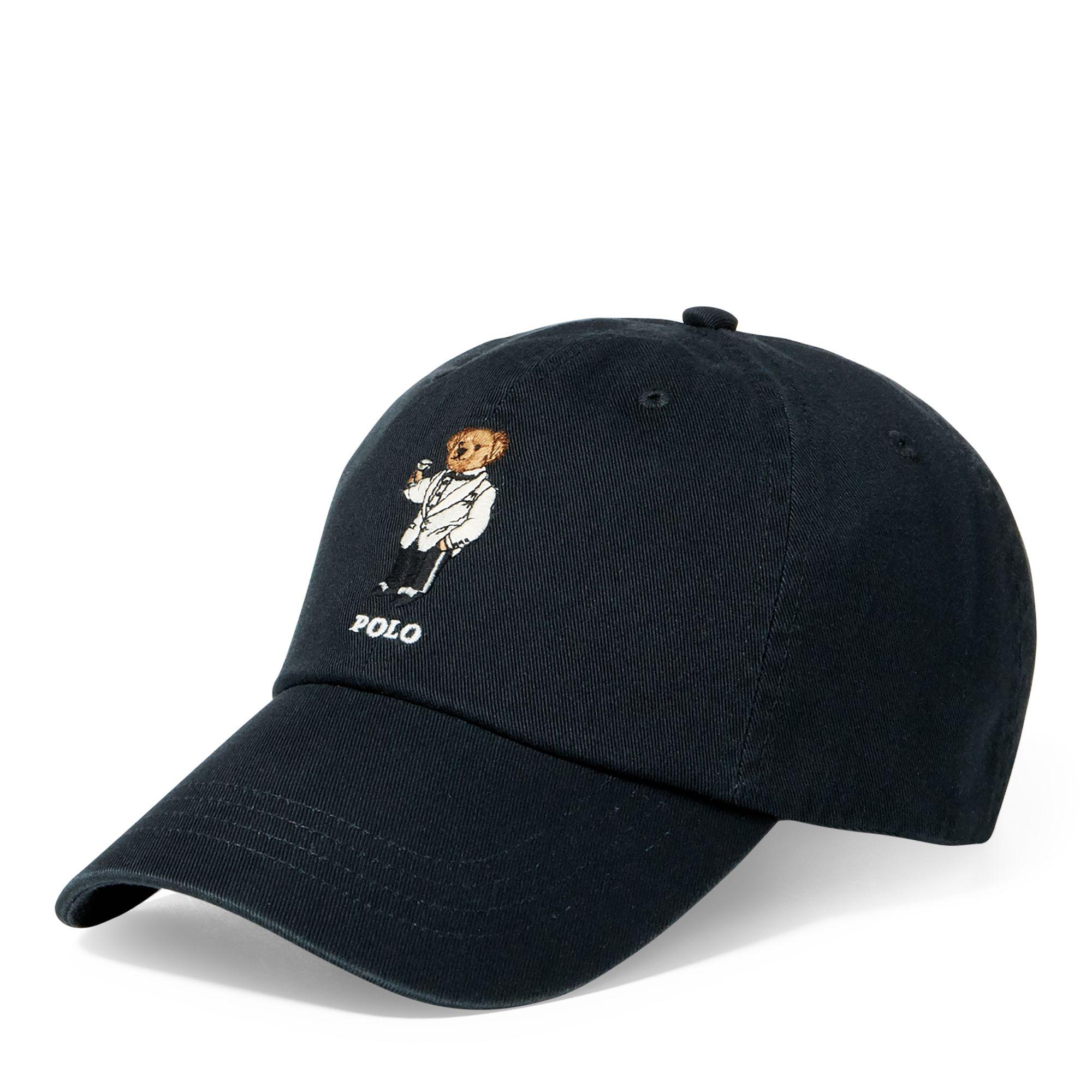 Polo Ralph Lauren Chinokappe mit Martini Polo Bear in Schwarz für Herren |  Lyst DE