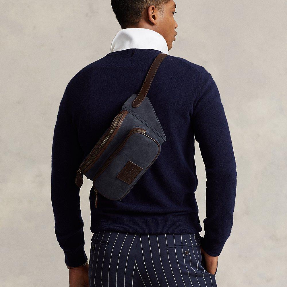 Ralph Lauren Heritage Suede Waist Pack in Blue for Men Lyst