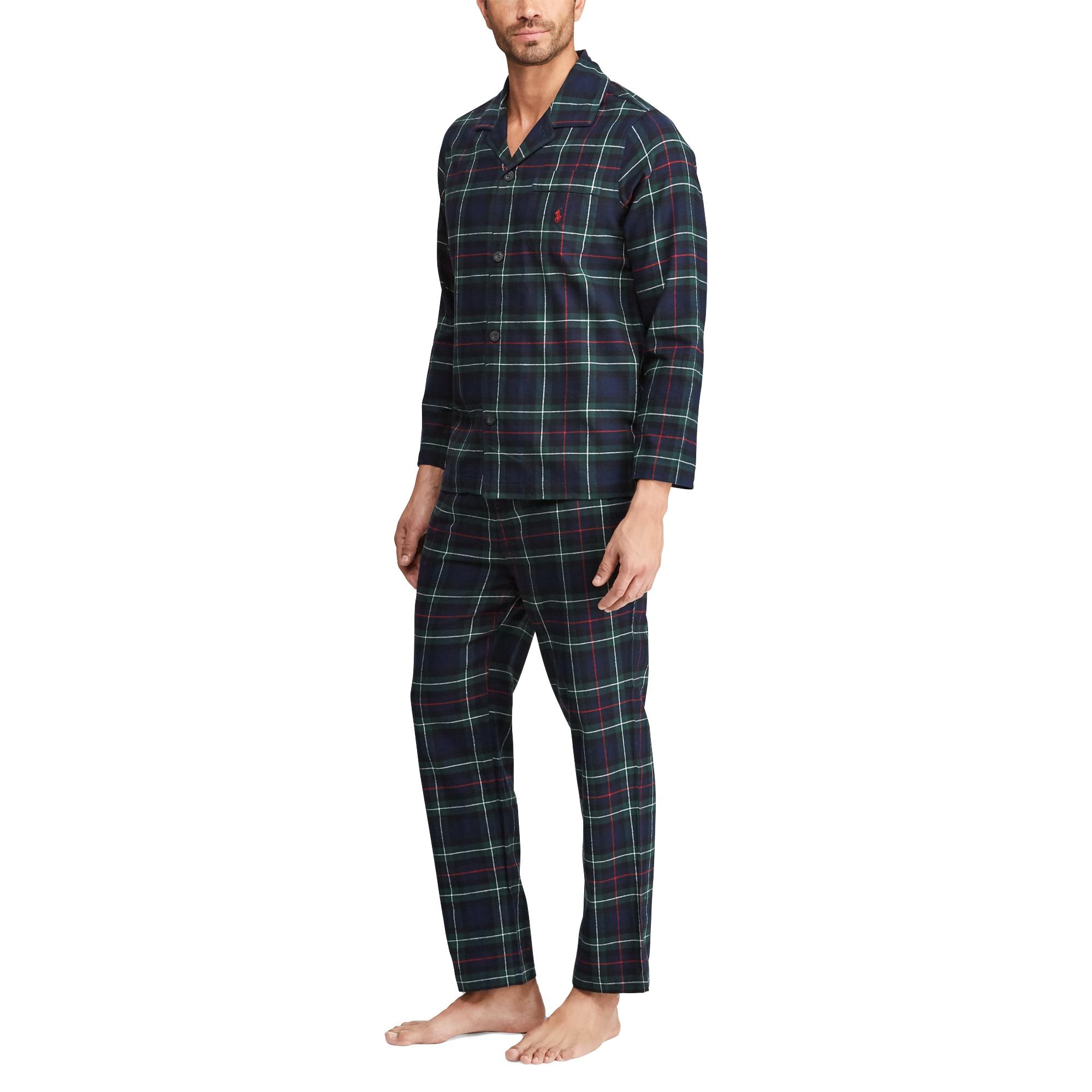 Pyjama écossais en flanelle Polo Ralph Lauren pour homme en coloris Bleu -  Lyst