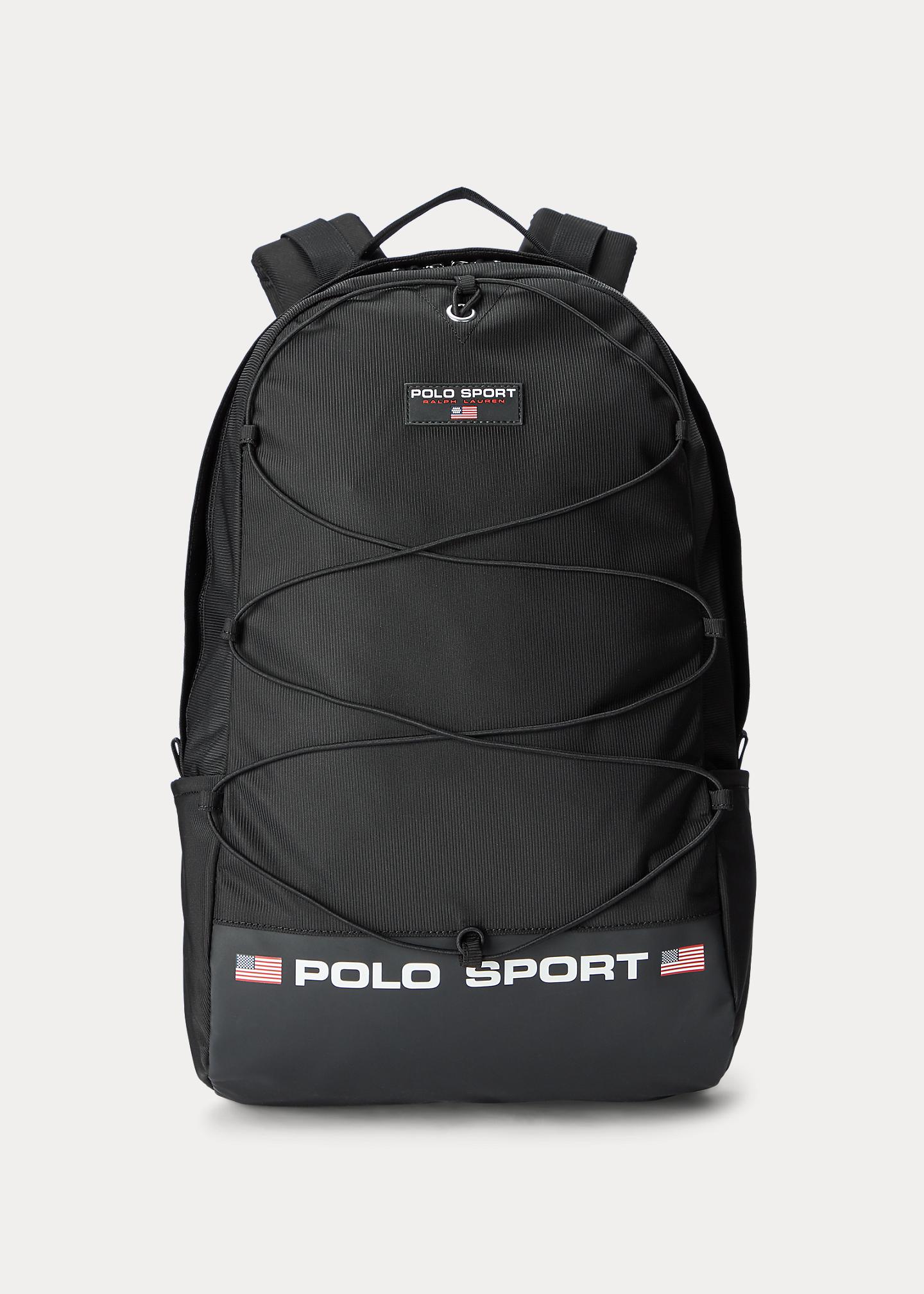 black polo backpack