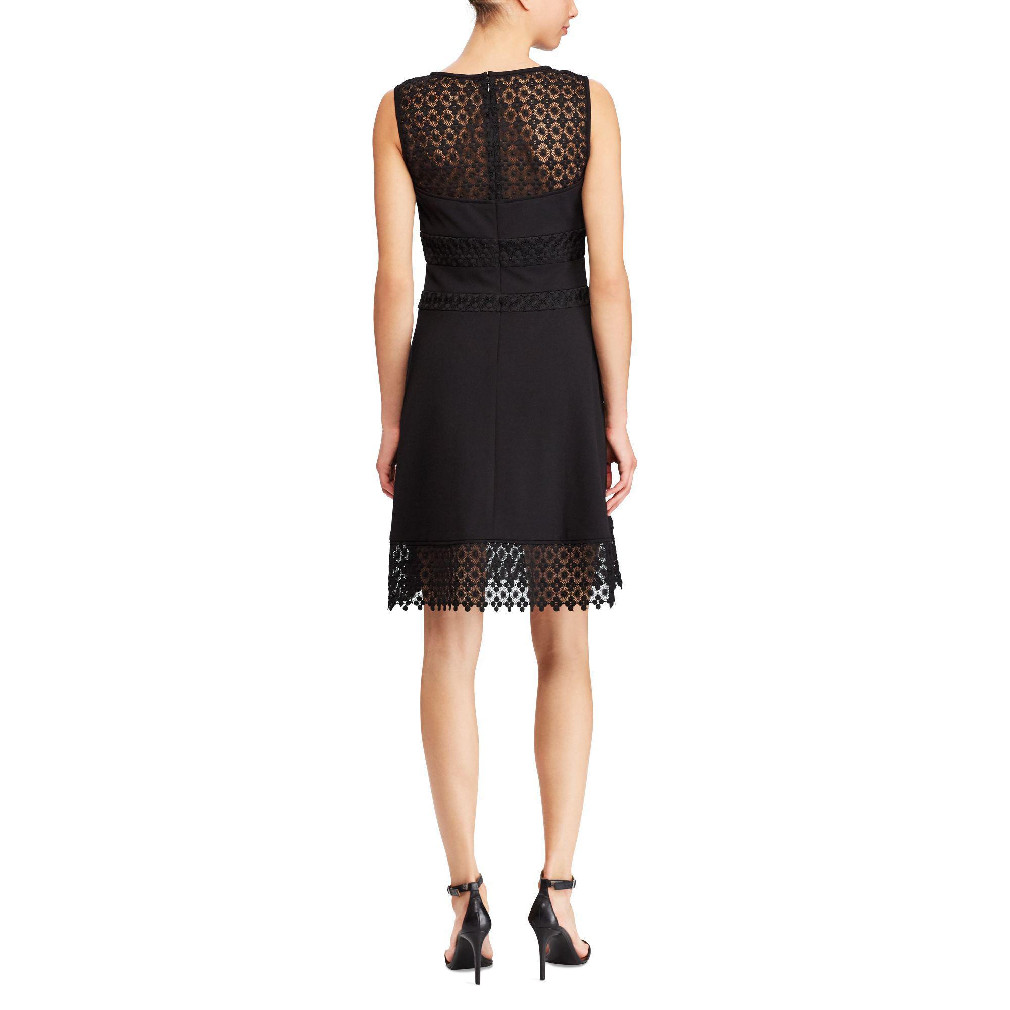 Ralph lauren lace fit and flare dress Clearance