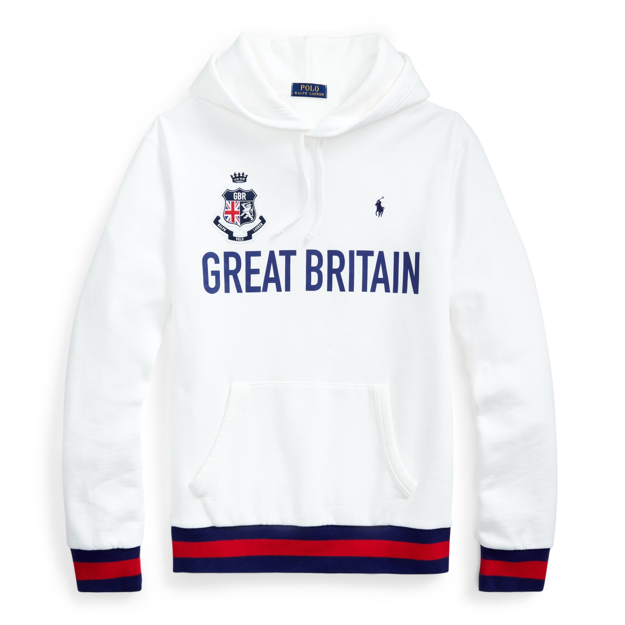 Polo Ralph Lauren Cotton The Great Britain Hoodie in White for Men | Lyst