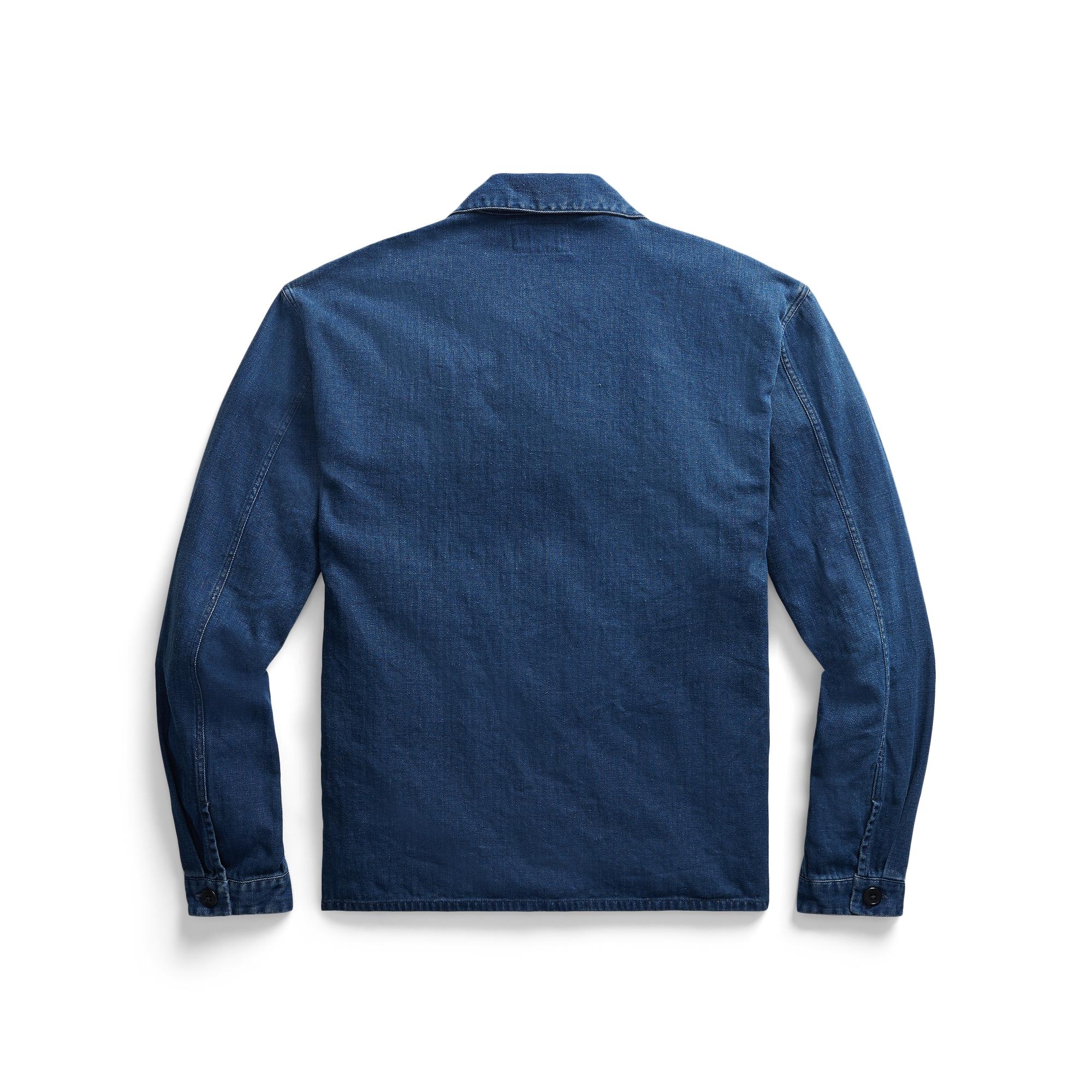 indigo overshirt