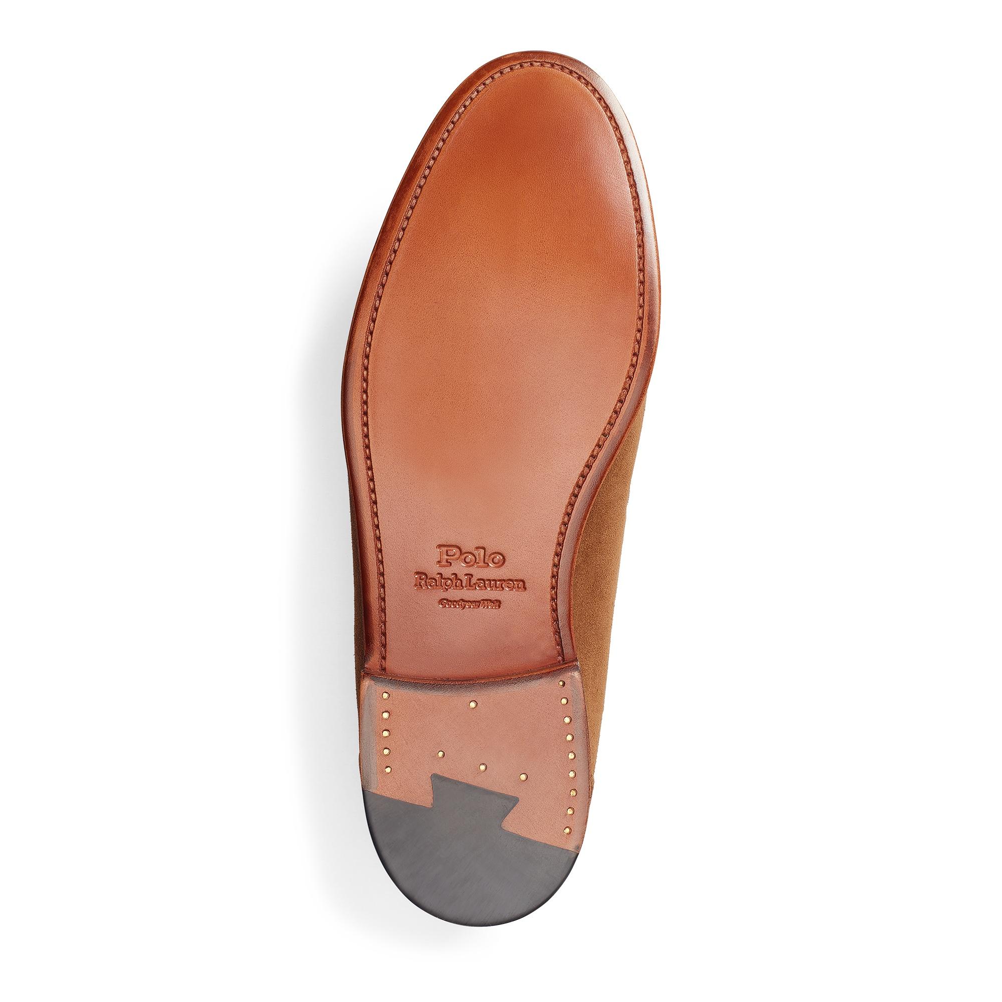 Ralph Lauren Booth Suede Loafer in Brown for Men | Lyst