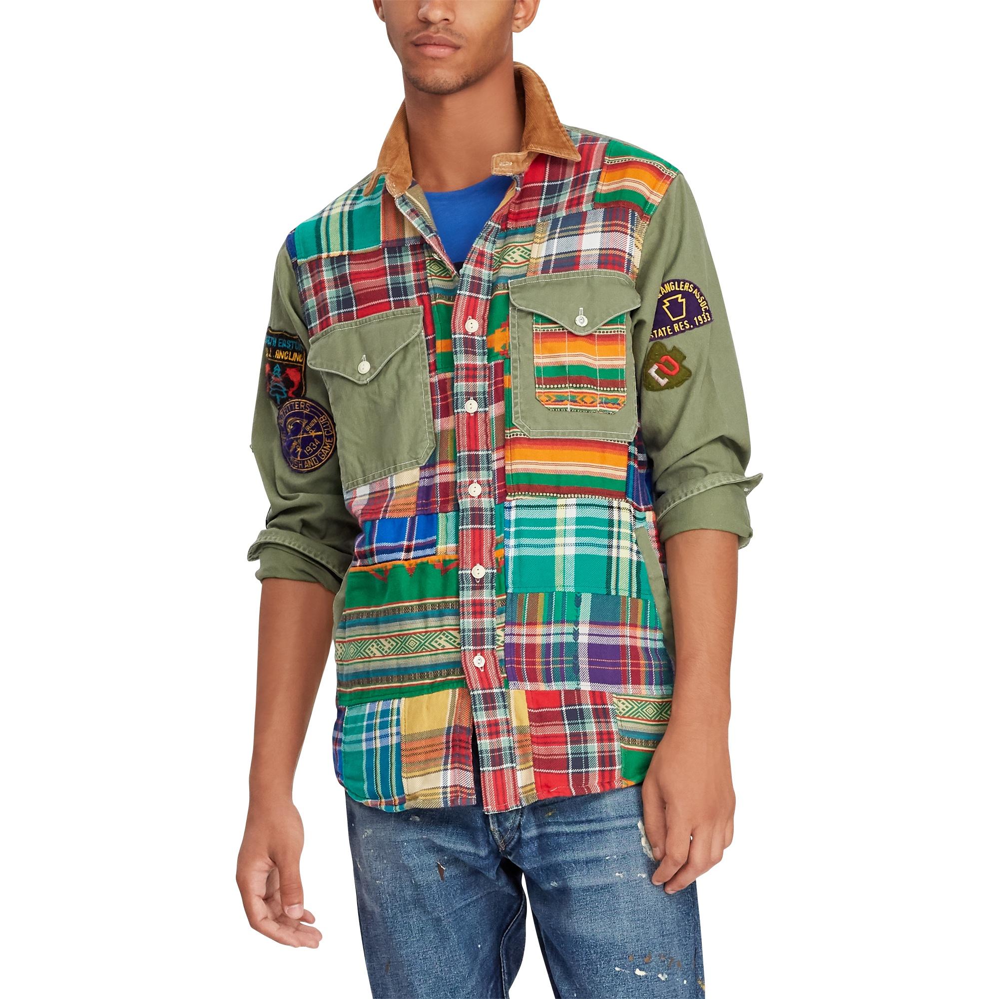 ralph lauren patchwork shirt