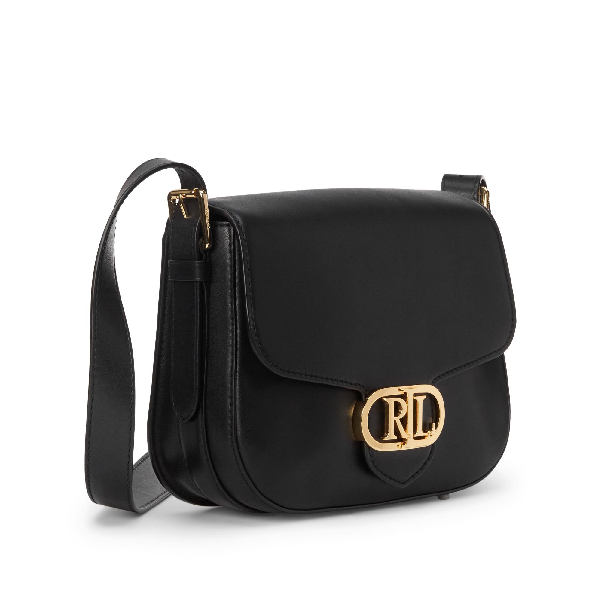 LAUREN RALPH LAUREN VEGAN LEATHER MEDIUM ADDIE CROSSBODY, Black Women's  Cross-body Bags