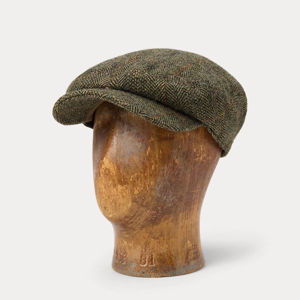 RRL Glen Plaid Wool Driver's Cap in Green for Men | Lyst UK