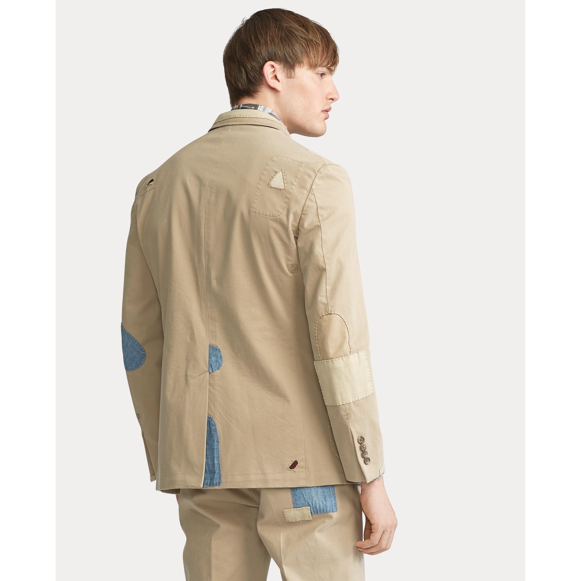 khaki polo jacket