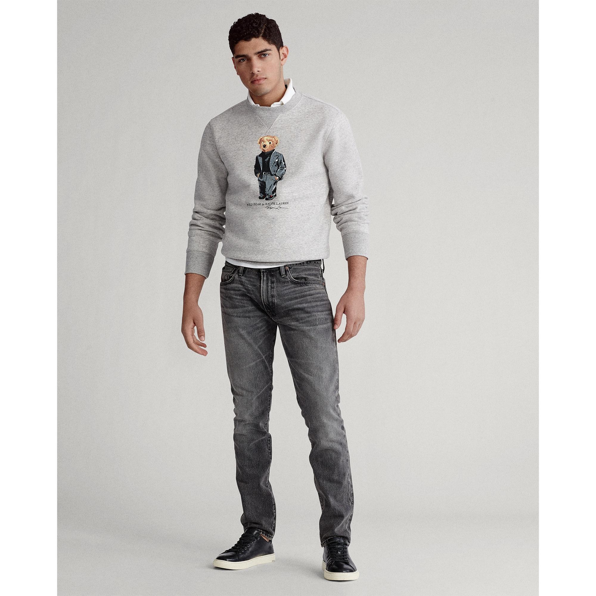 Polo Ralph Lauren Suit Bear Fleece Sweatshirt in Gray for Men | Lyst