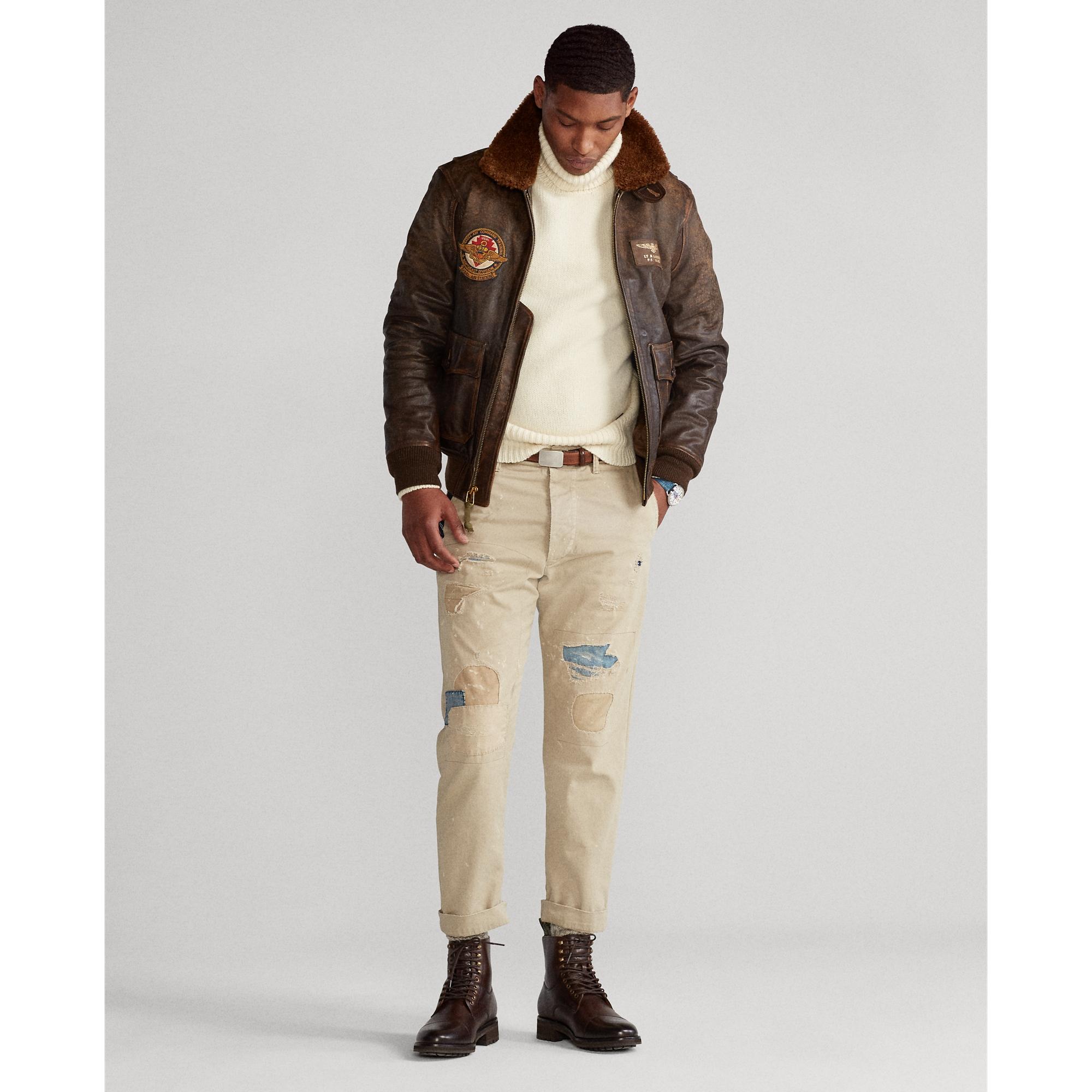 Polo Ralph Lauren The Iconic Bomber Jacket in Brown for Men | Lyst