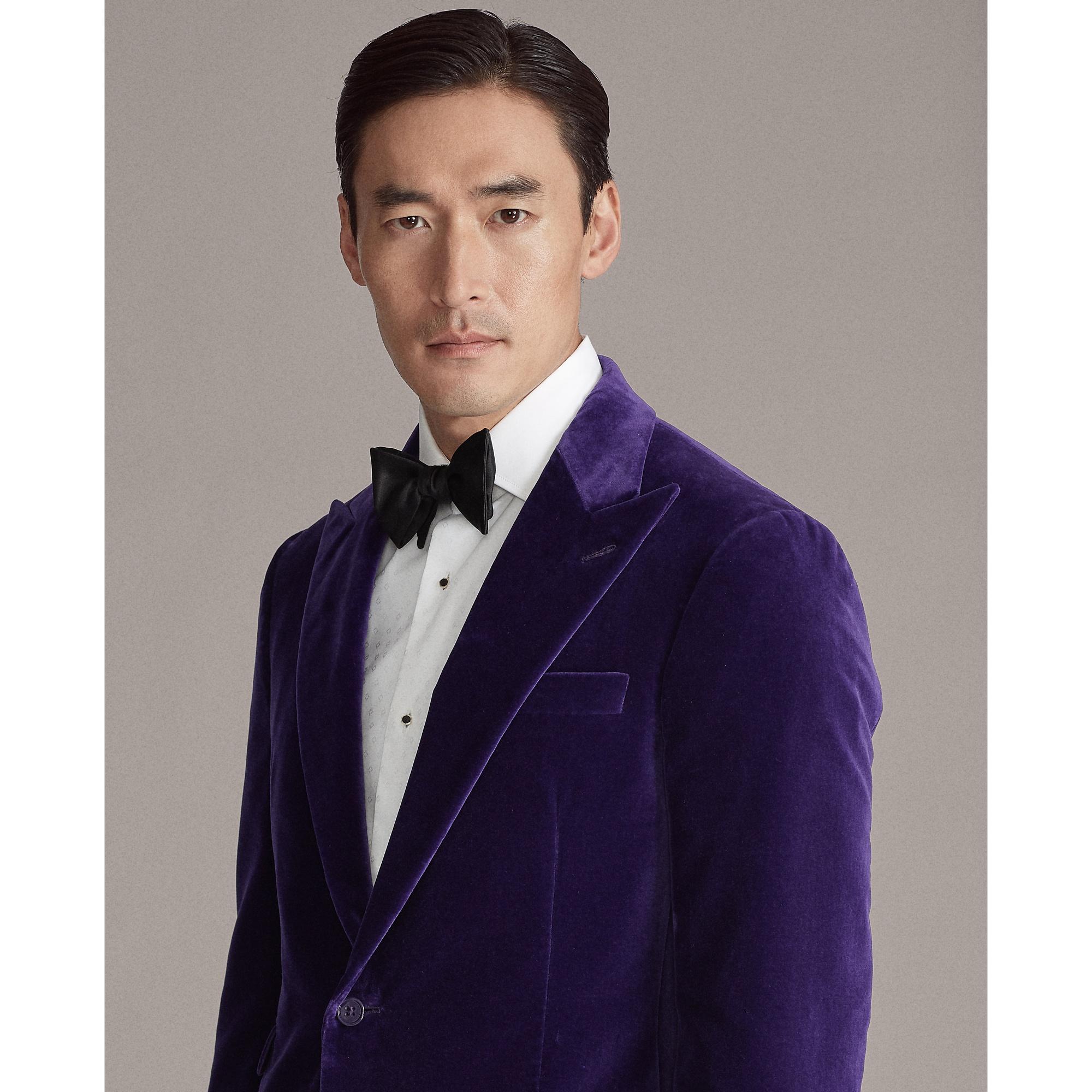 Ralph Lauren Kent Velvet Dinner Jacket in Purple for Men | Lyst